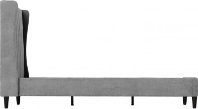 Amelia 4'6" Bed Dark Grey Fabric