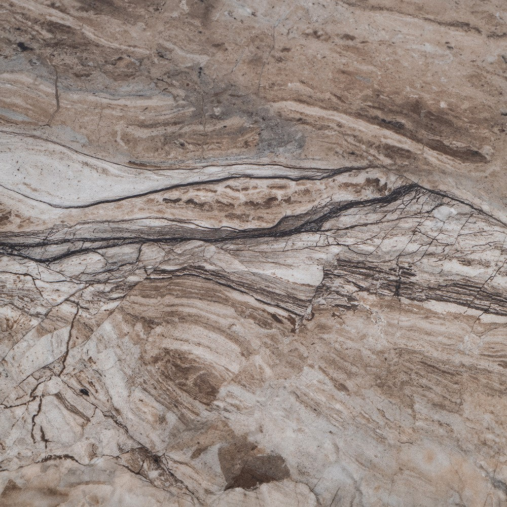 Brown marble effect hallway console table