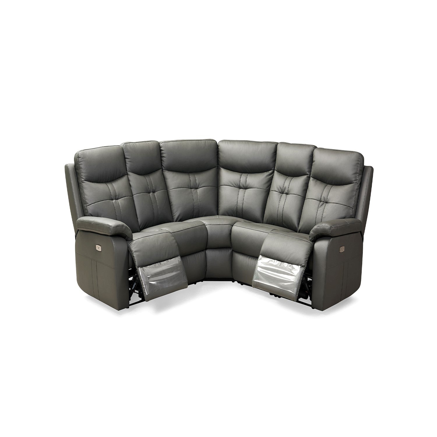 Ciara corner sofa with cup holders, wireless charging and plush cushions