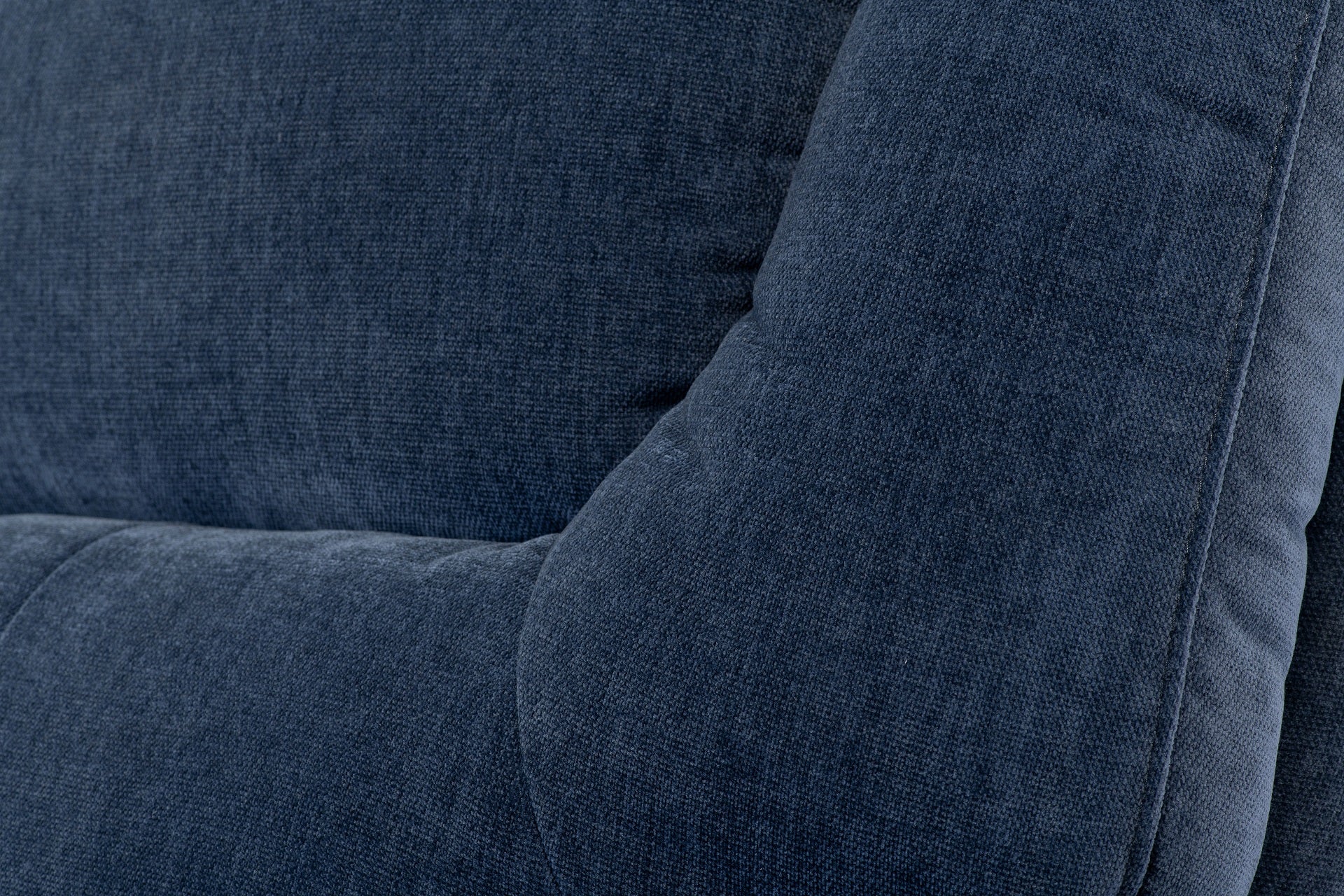 Darah Fabric Electric 3 Seater Recliner - Blue