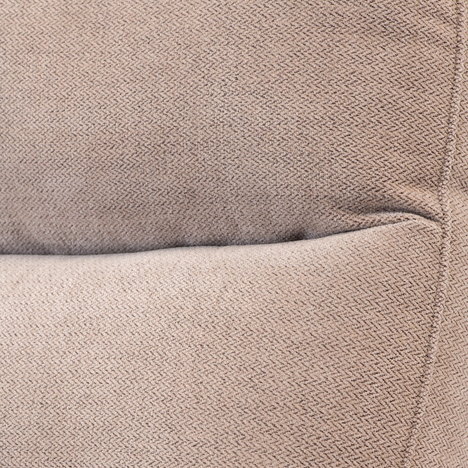 Mink fabric electric recliner sofa with footrest extended