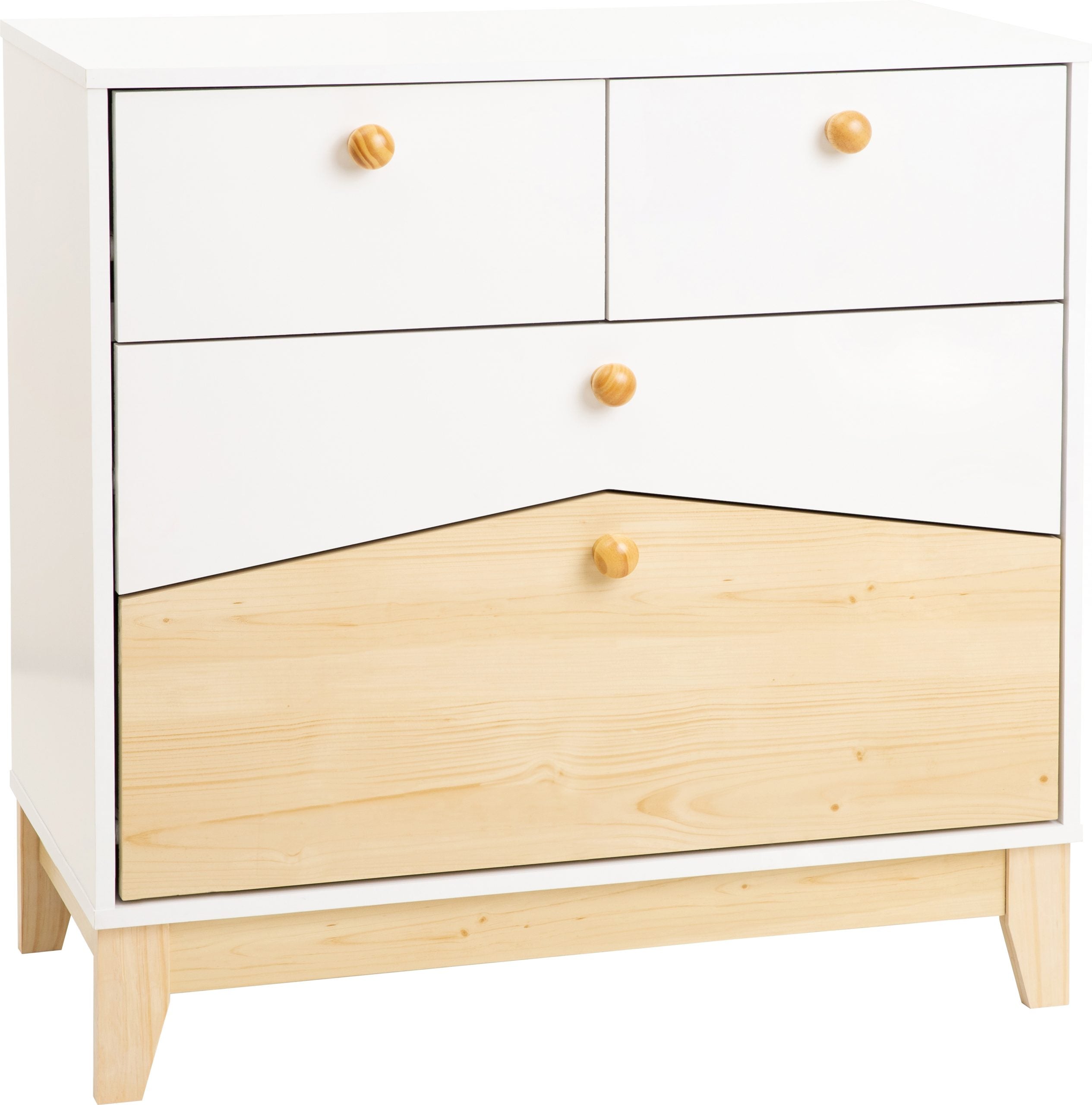 Cody Bedroom Set White/Pine Effect