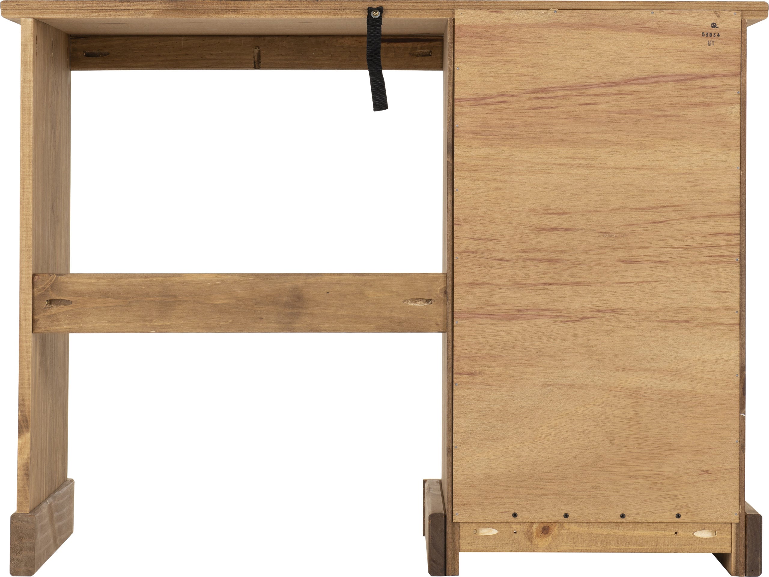 waxed pine computer desk