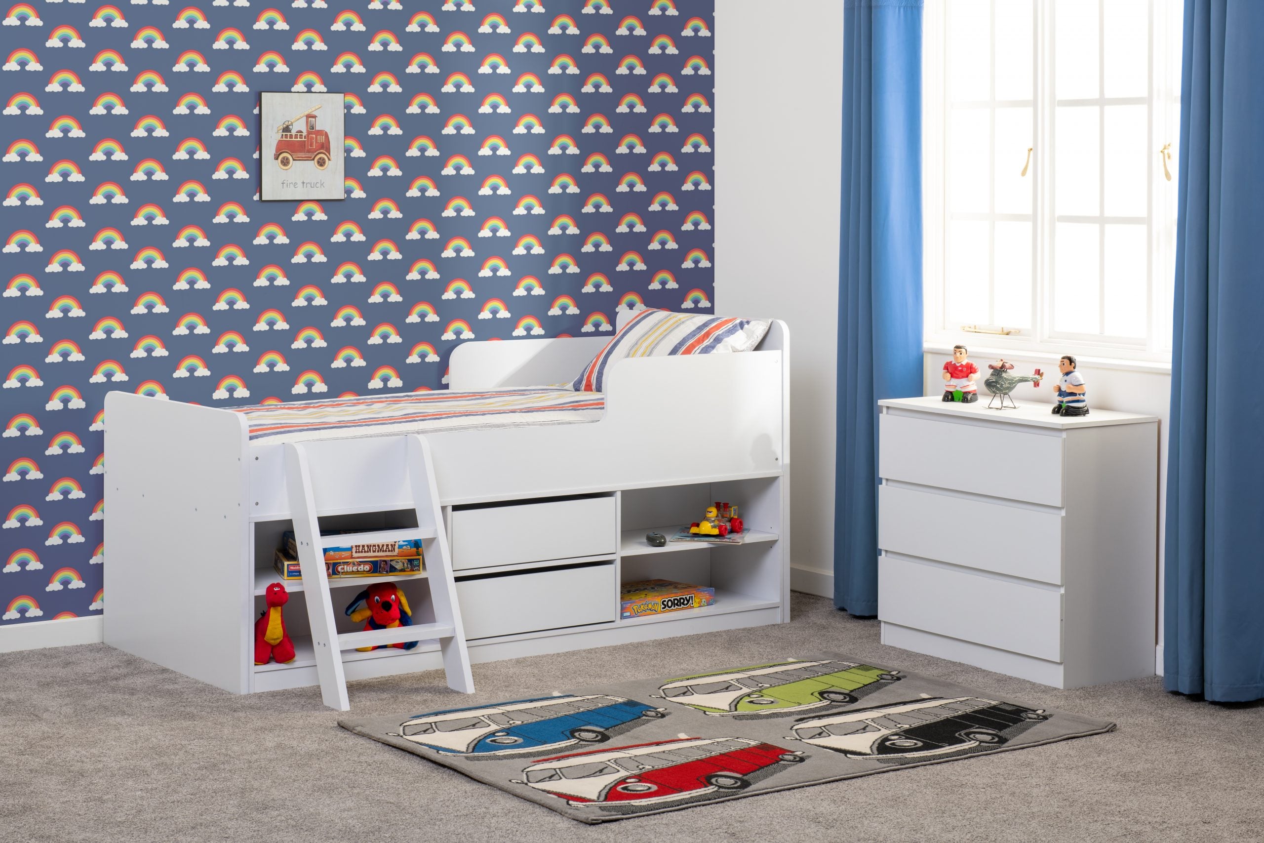 Felix Low Sleeper Bed White