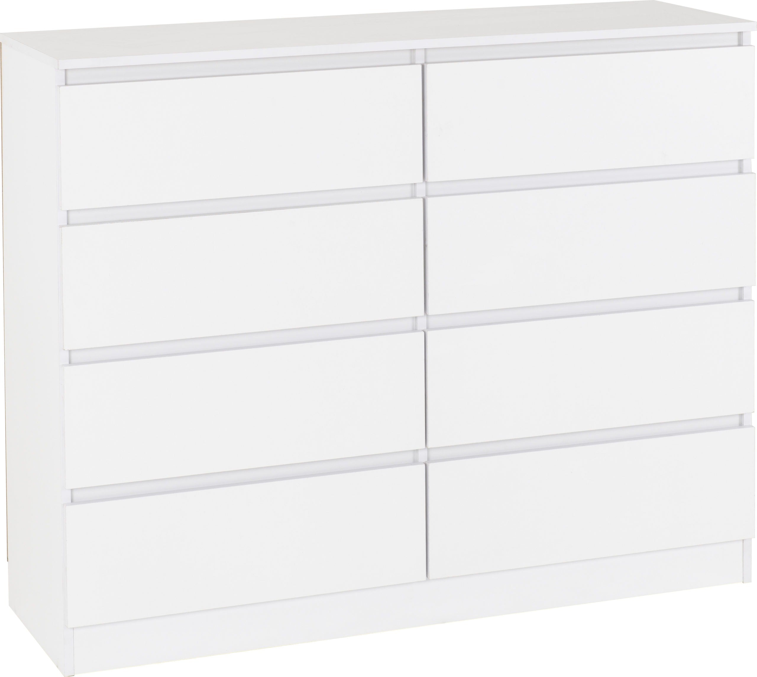 8 Drawer Chest White