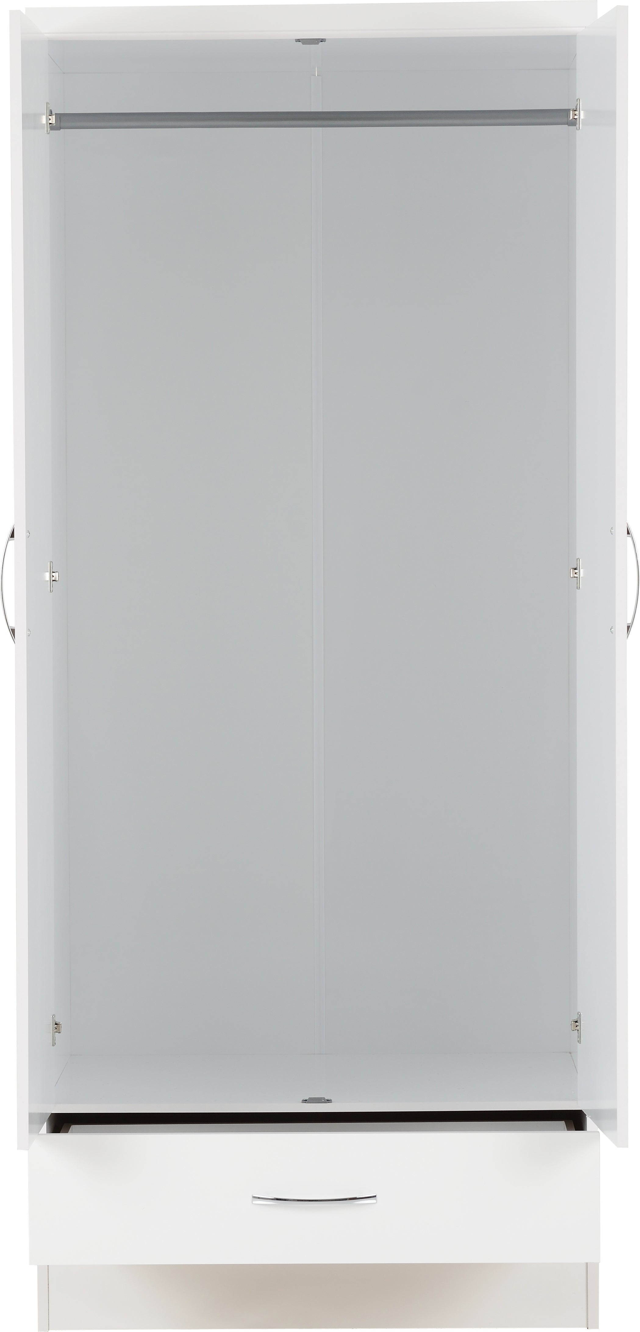 white high gloss wardrobe