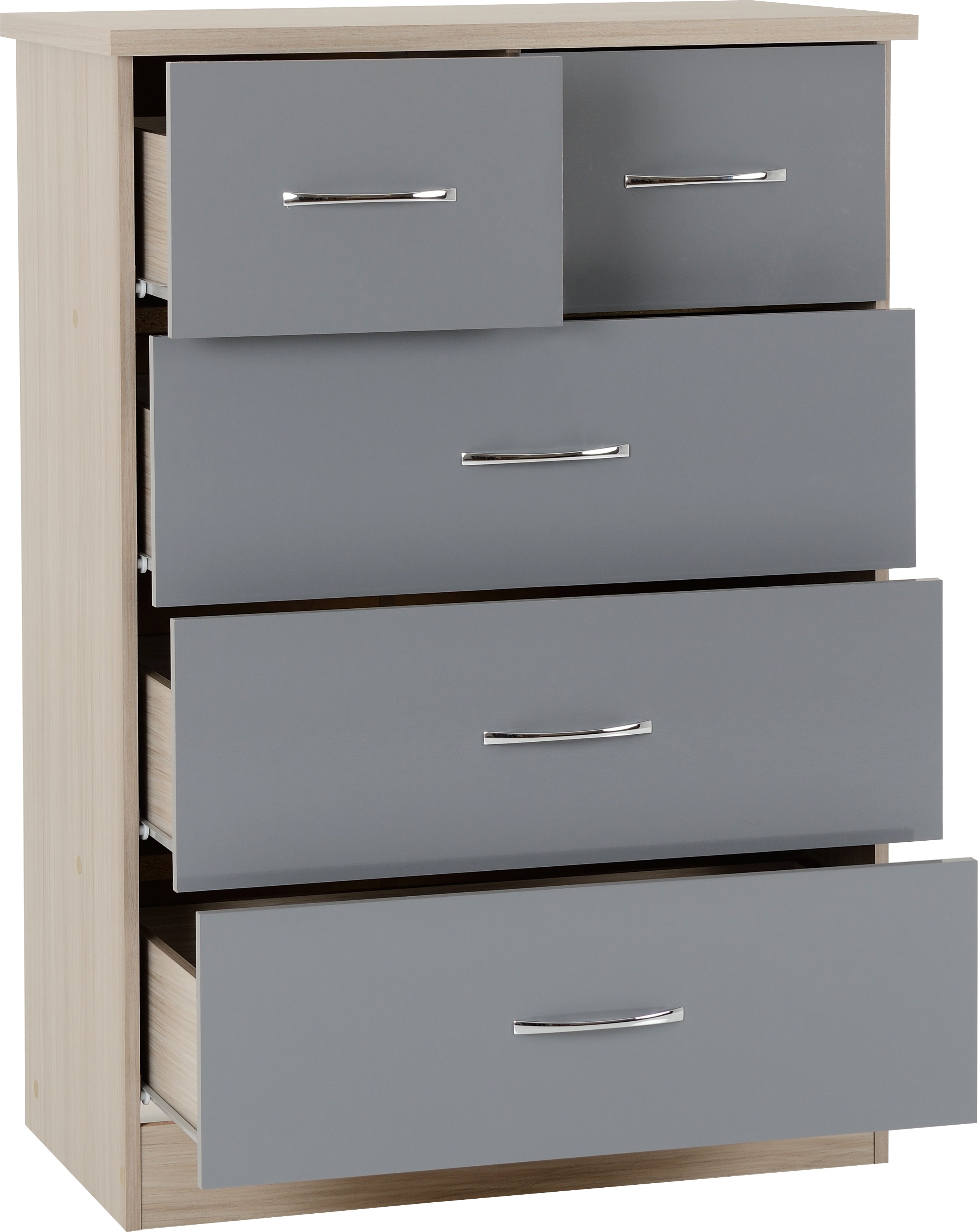 drawer chest grey gloss