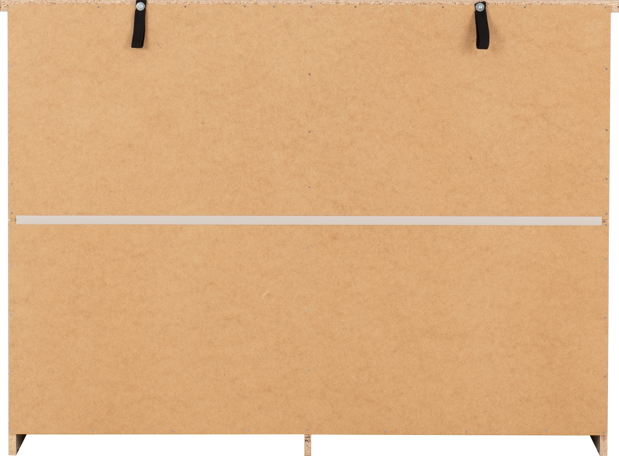 black gloss 6 drawer chest