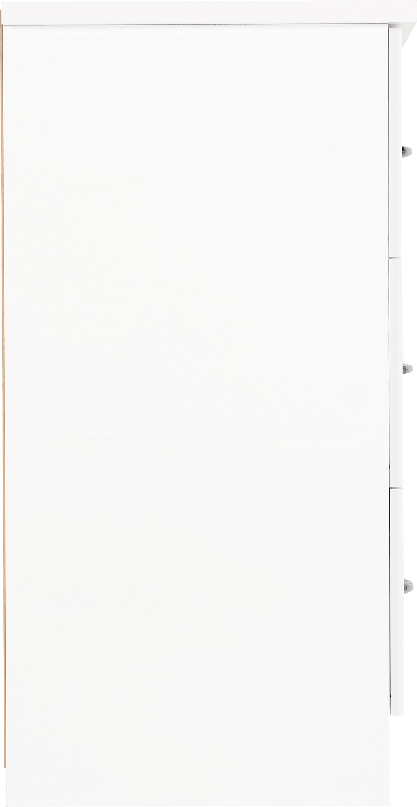 white gloss 6 drawer chest