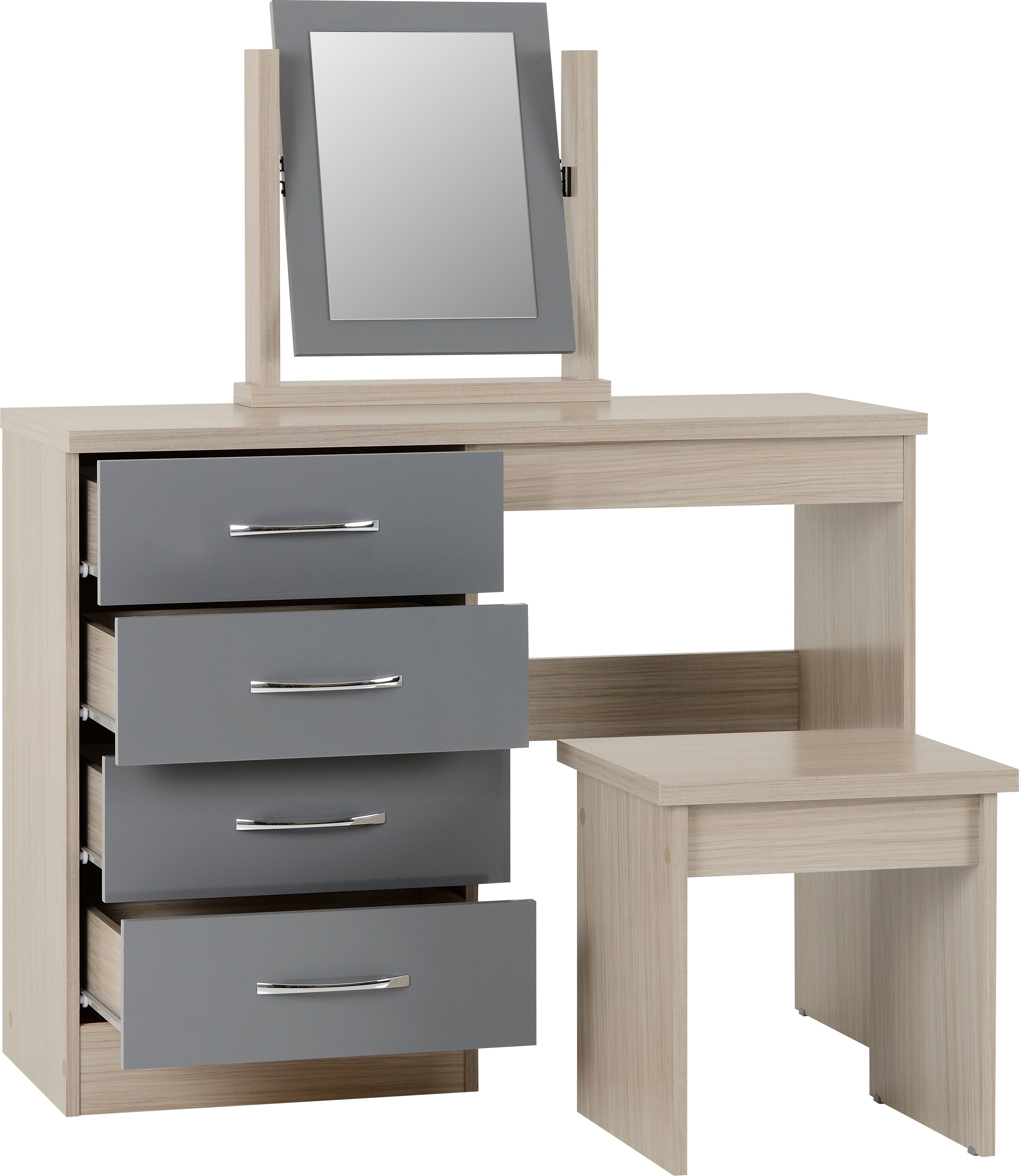 nevada grey dressing table set