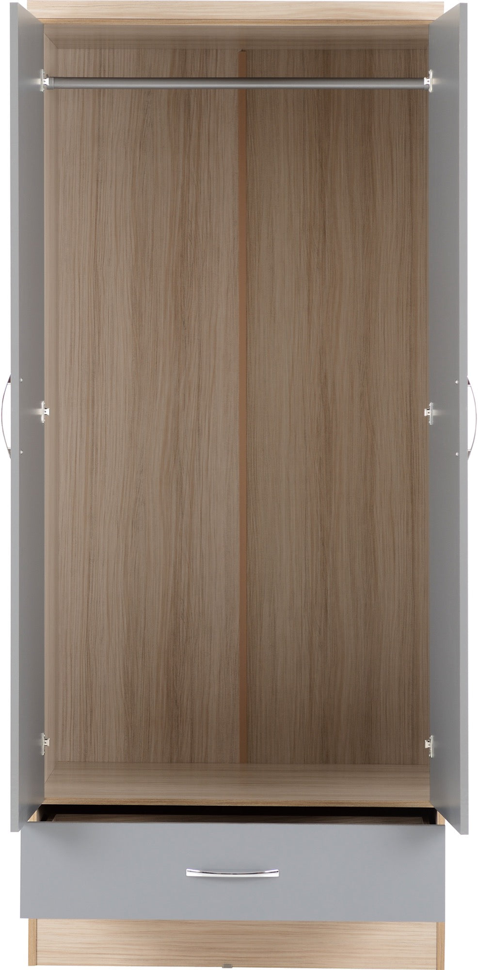 nevada 2 door mirrored wardrobe