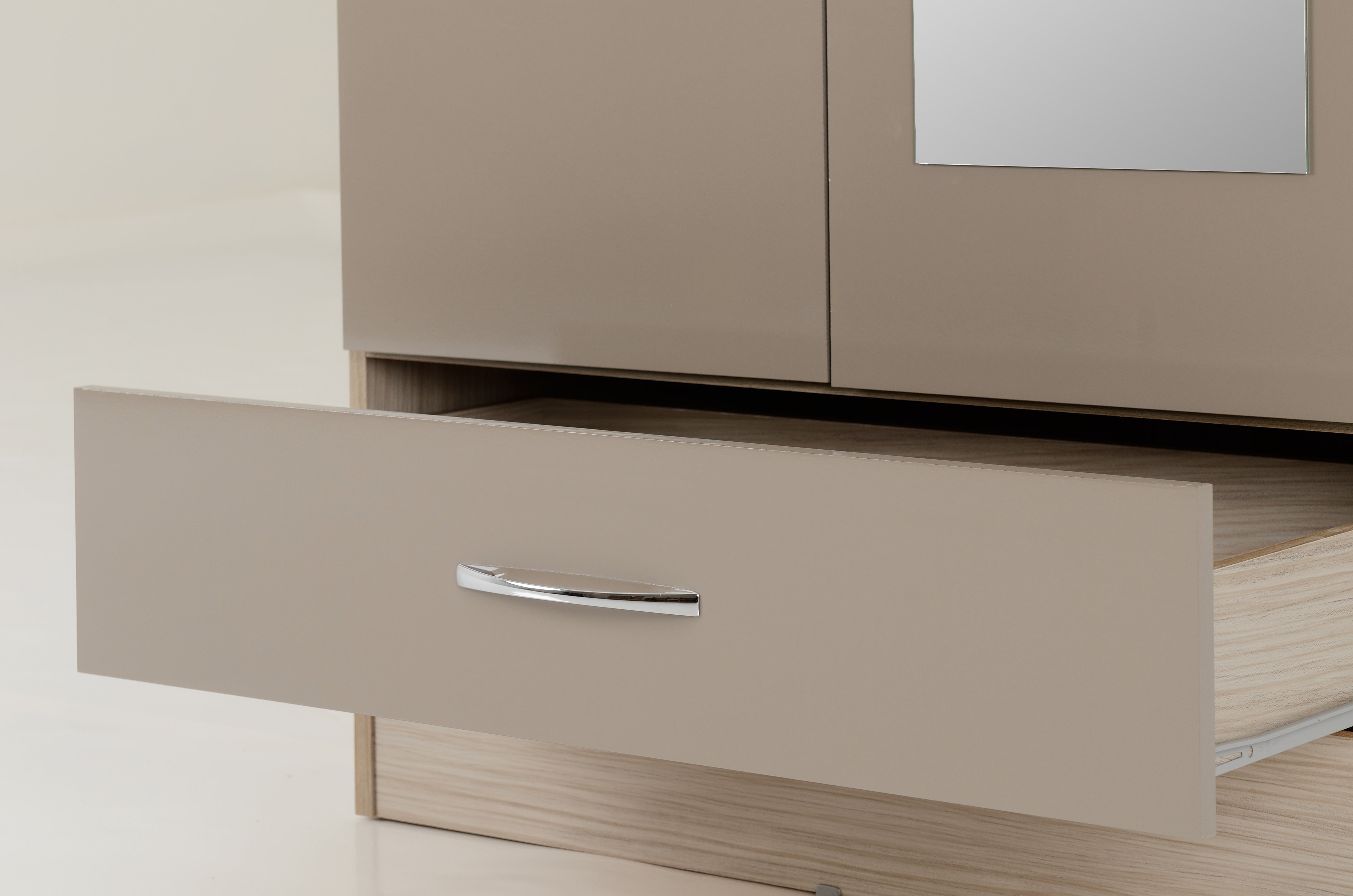 nevada 2 door mirrored wardrobe