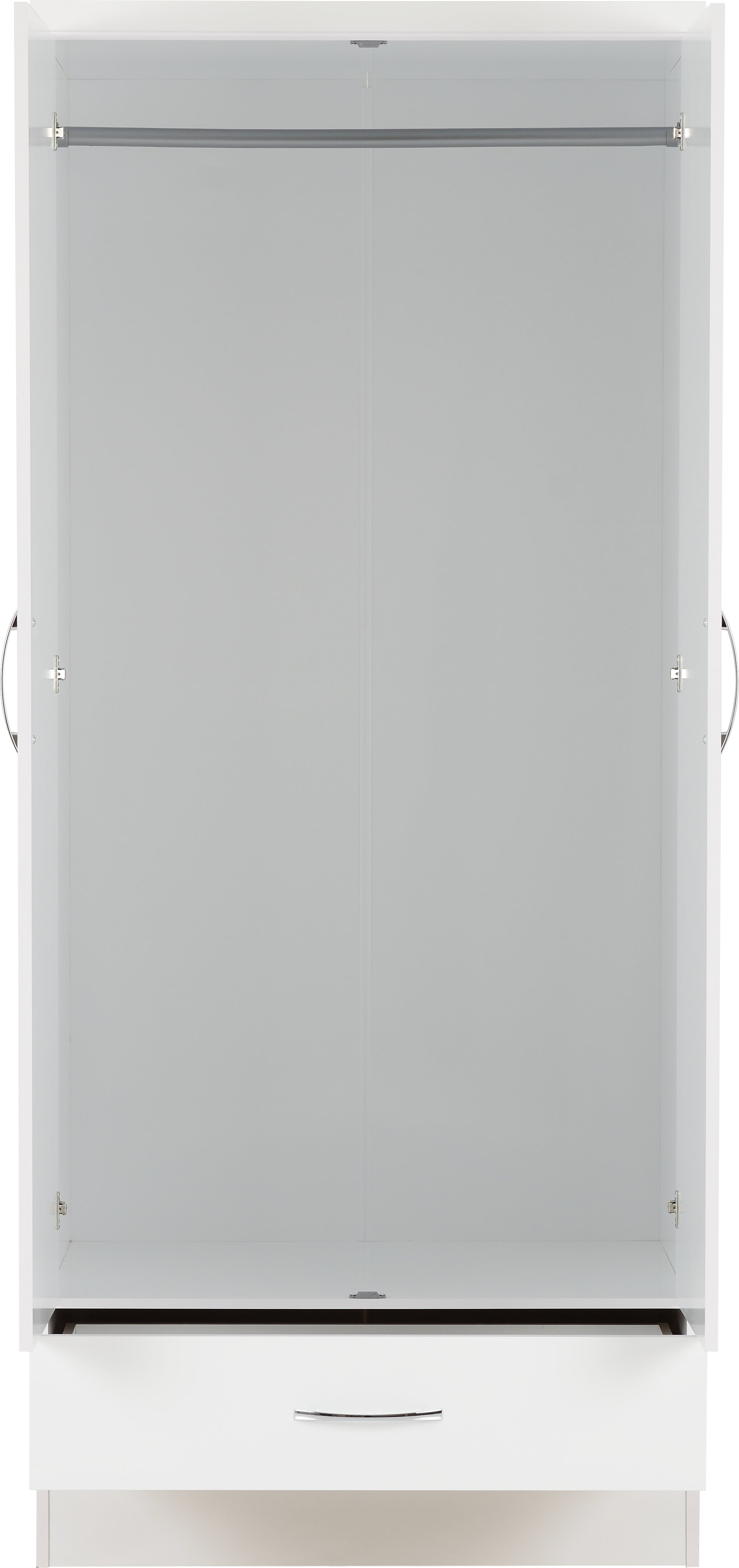 nevada 2 door 1 drawer wardrobe