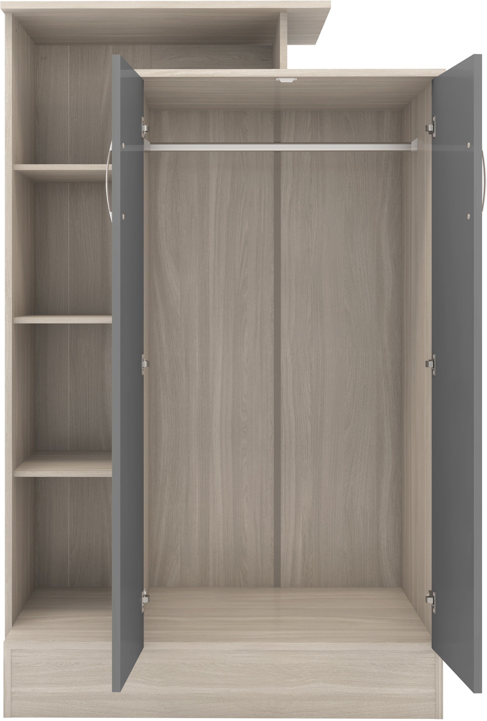 open shelving closet