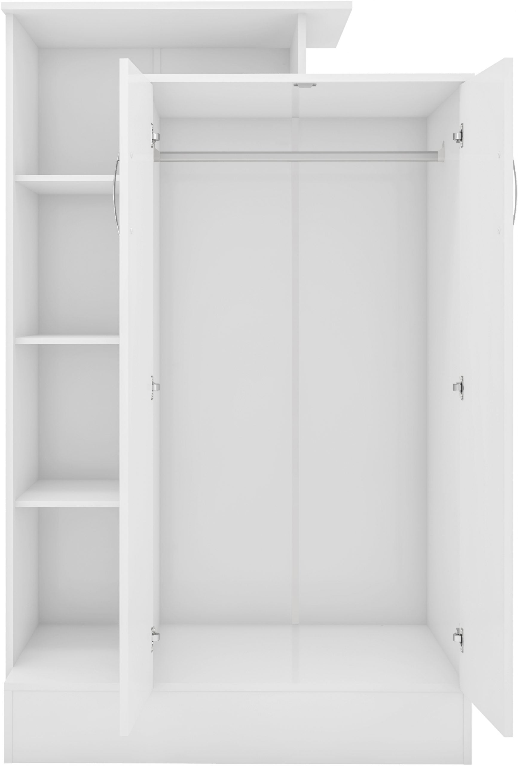 open shelves for clothes