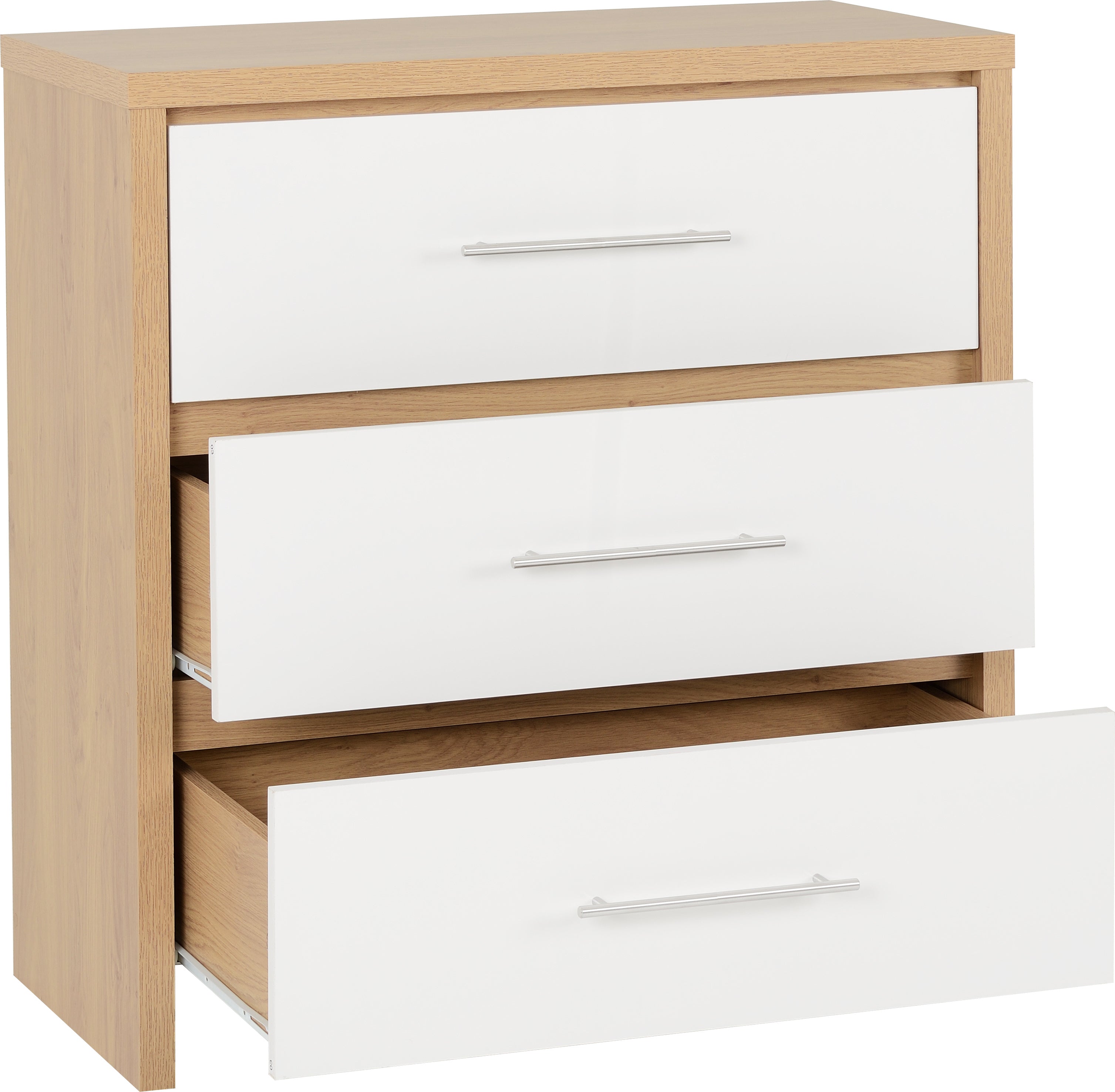 3 drawer chest white