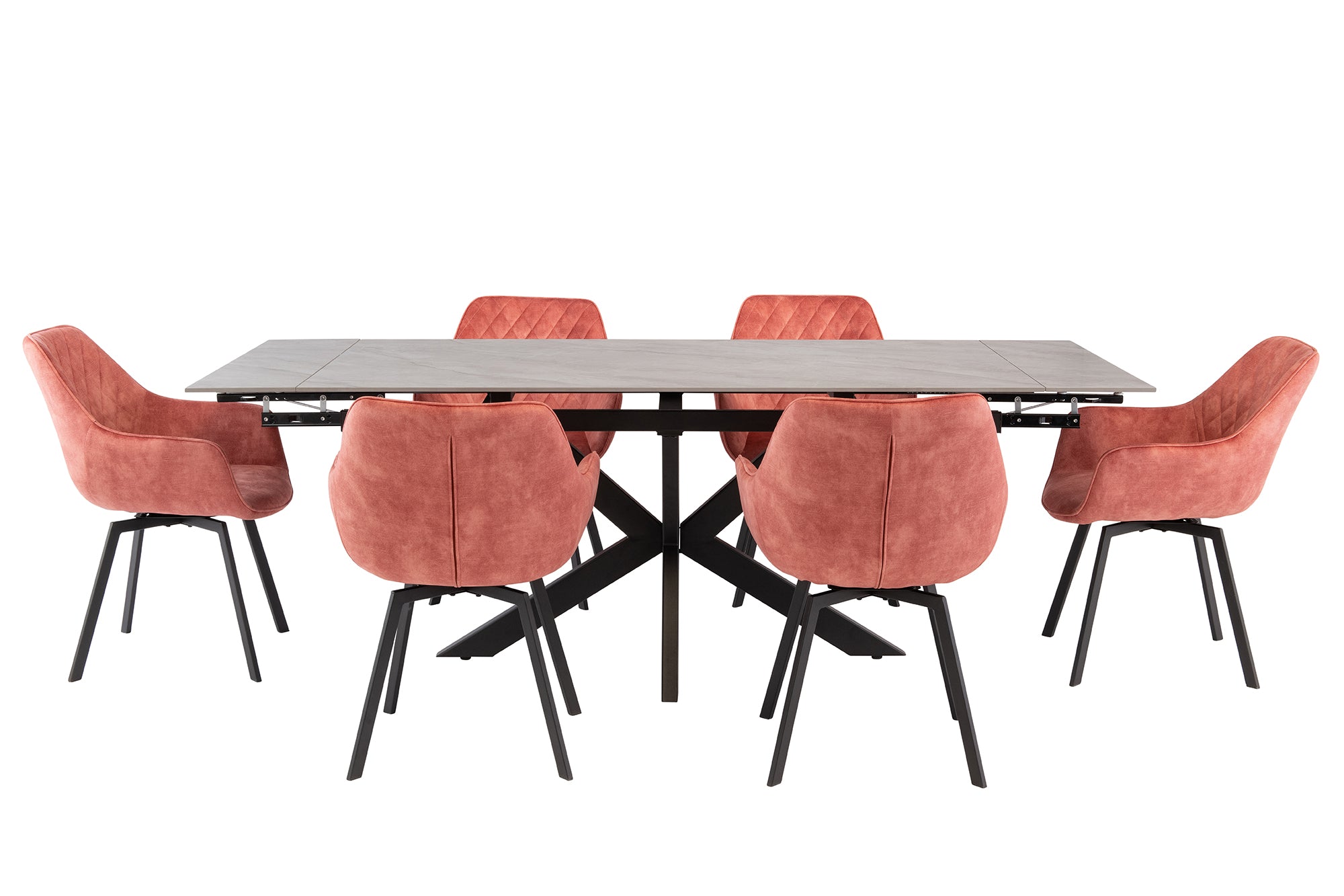 wood table with black legs