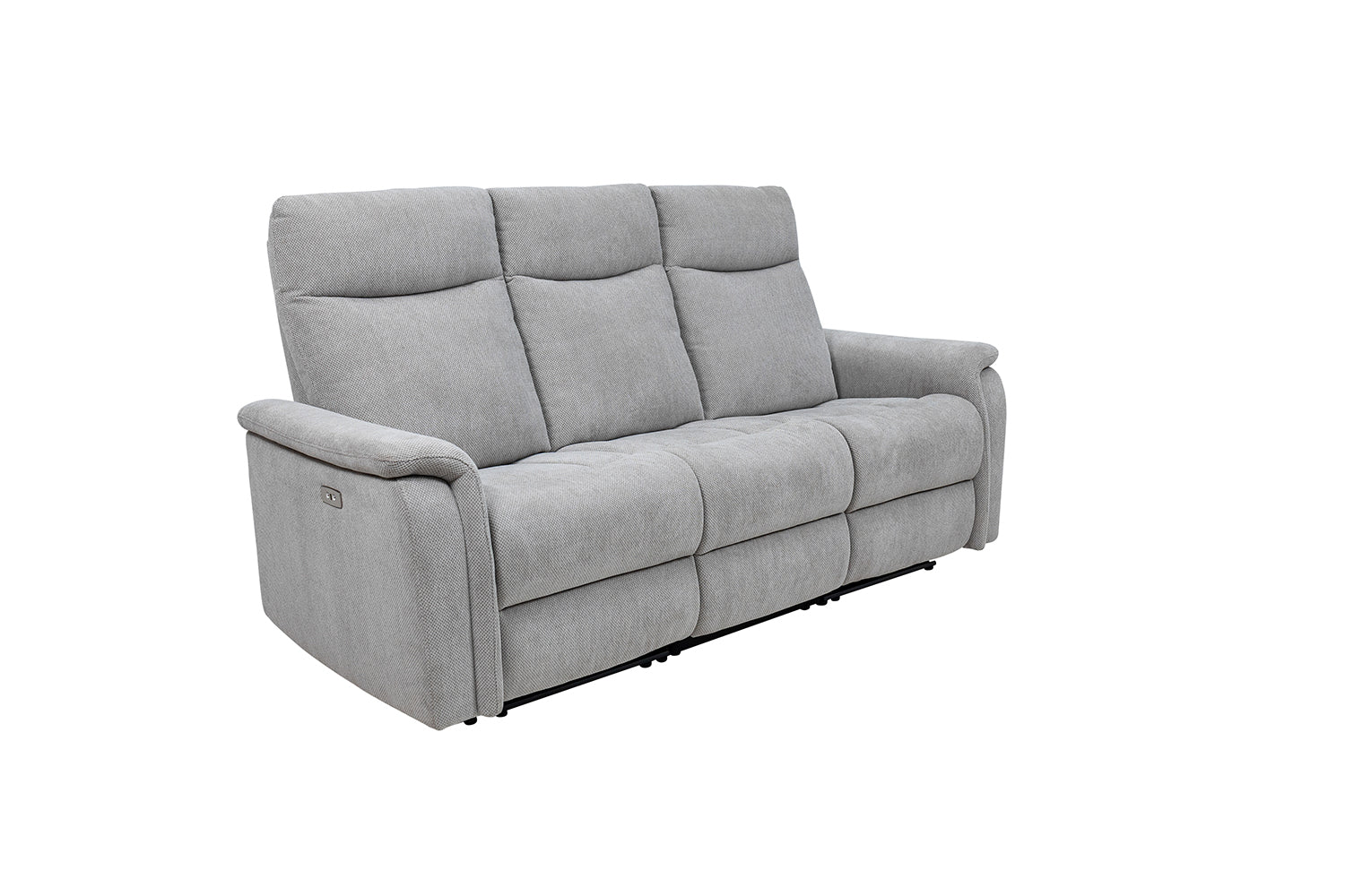 Harrison 3 Seater Electric Reclining Sofa - Light Grey