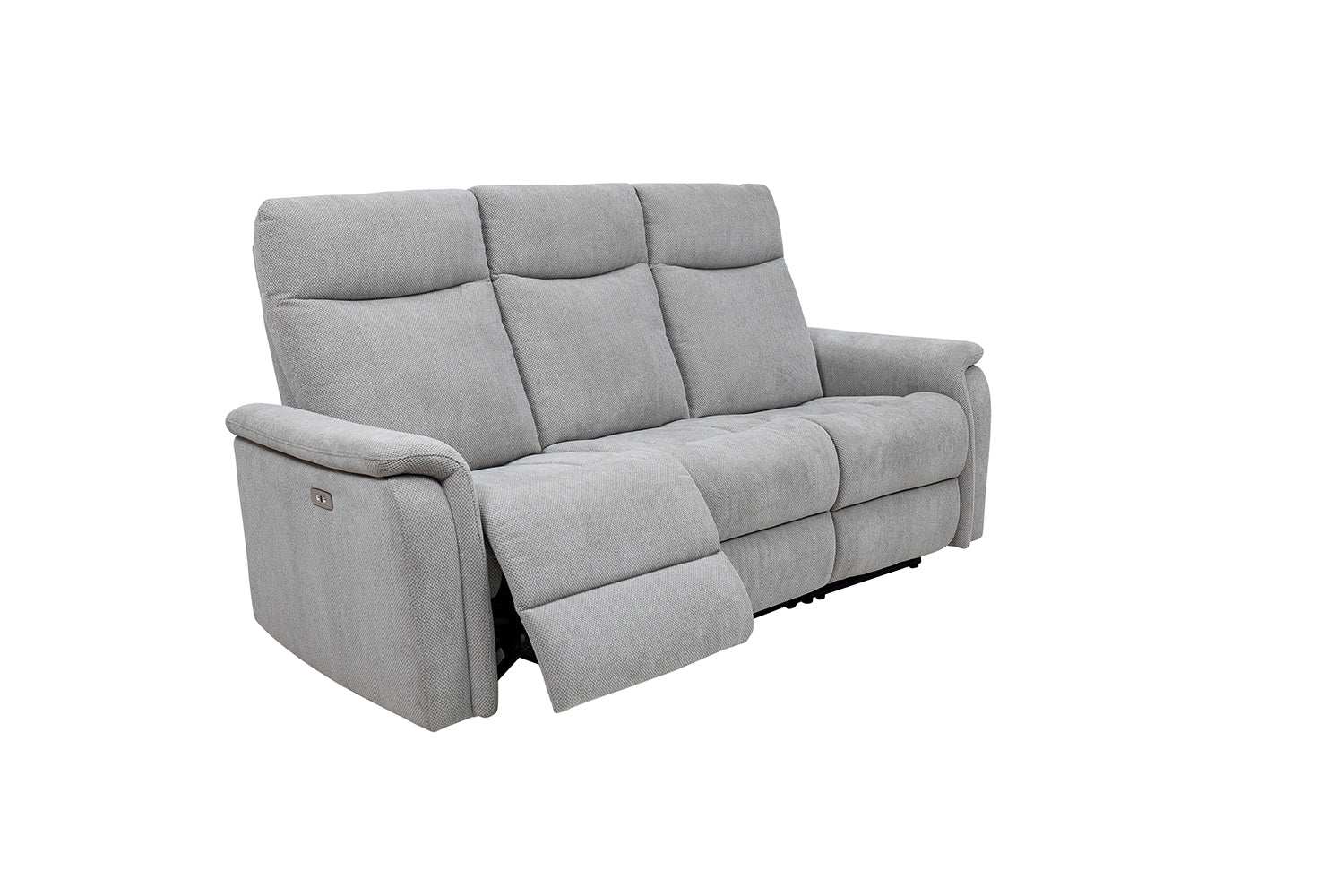 Harrison 3 Seater Electric Reclining Sofa - Light Grey