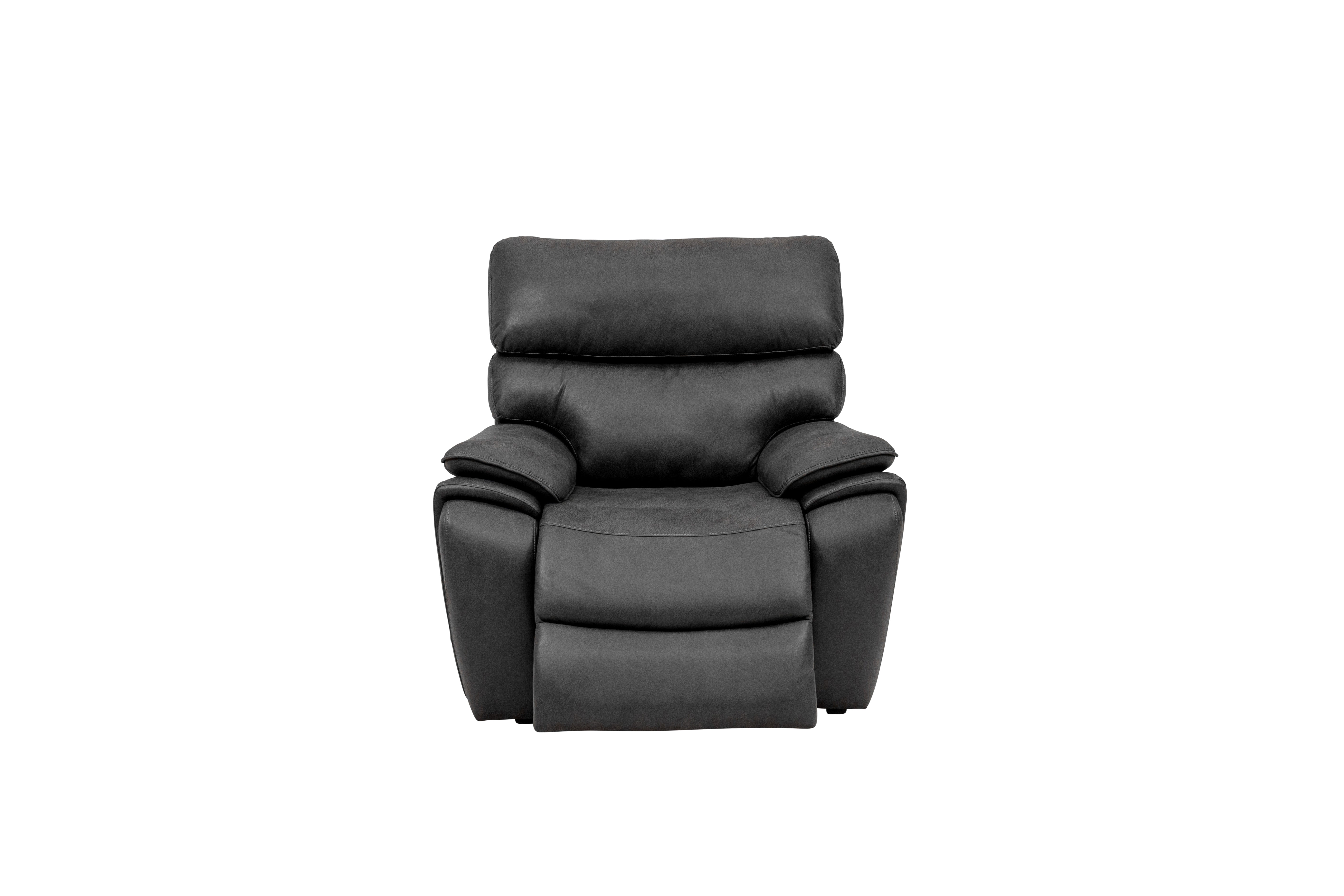 Levi Electric Reclining Armchair - Charcoal