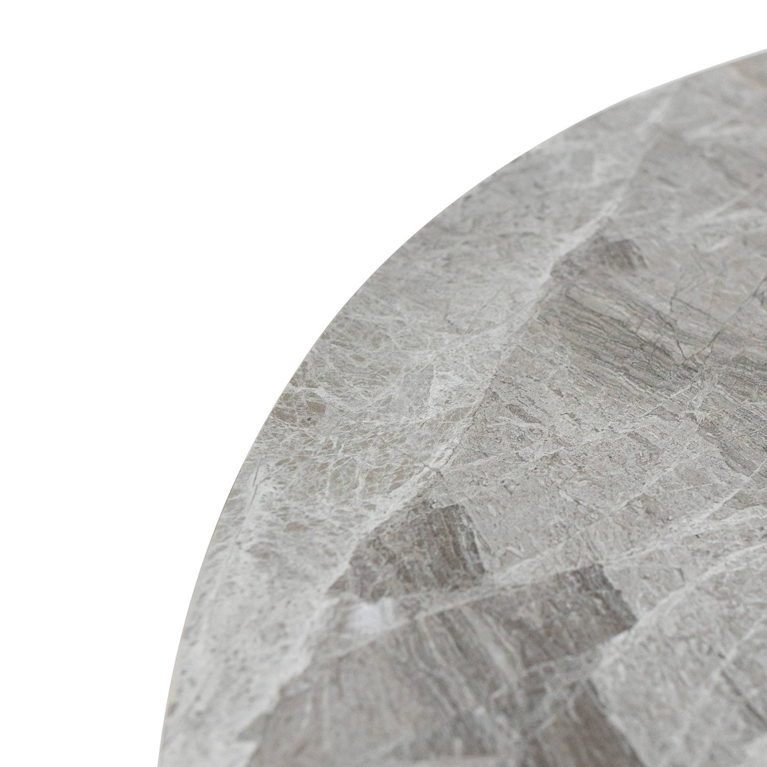 Modern compact round dining table for 4