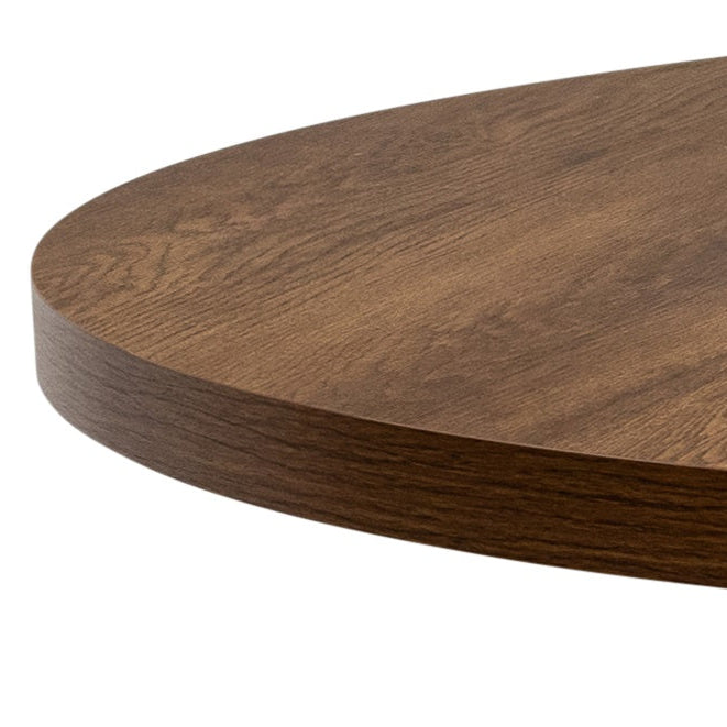 close up of chloe round dining table 