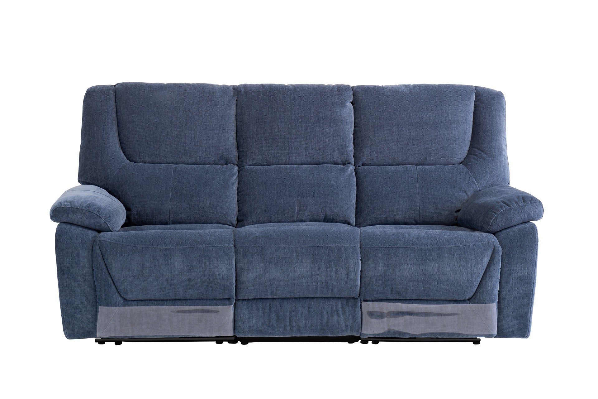 Darah Fabric Electric 3 Seater Recliner - Blue