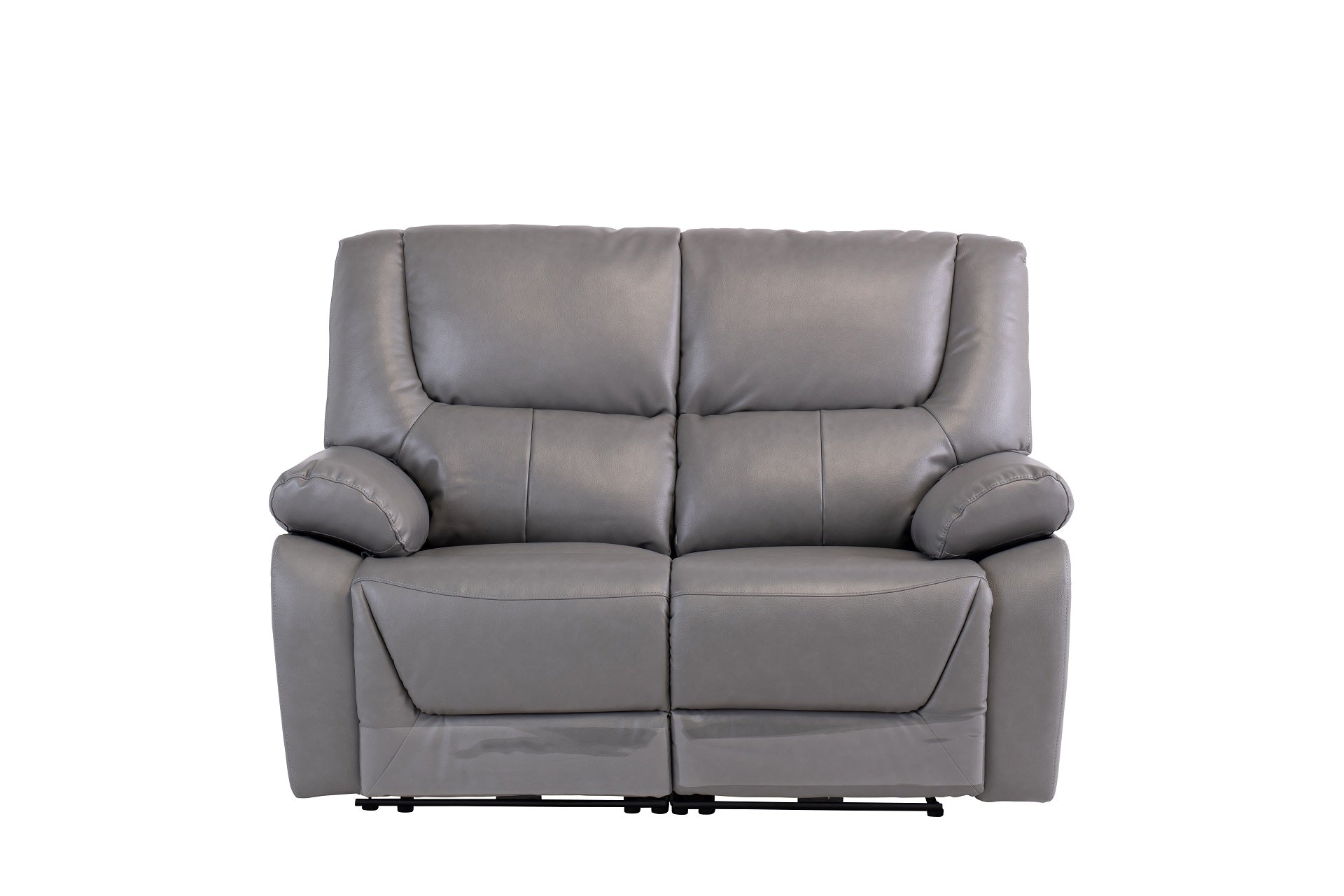 Darah Leather Electric 2 Seater Recliner - Grey