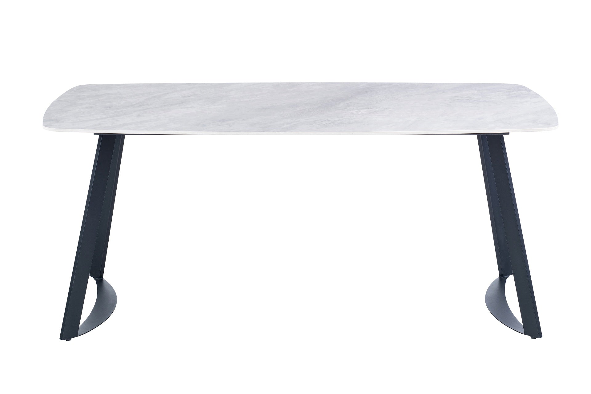 Indiana 1.8m Dining Table - Carlos Grey / Black Leg