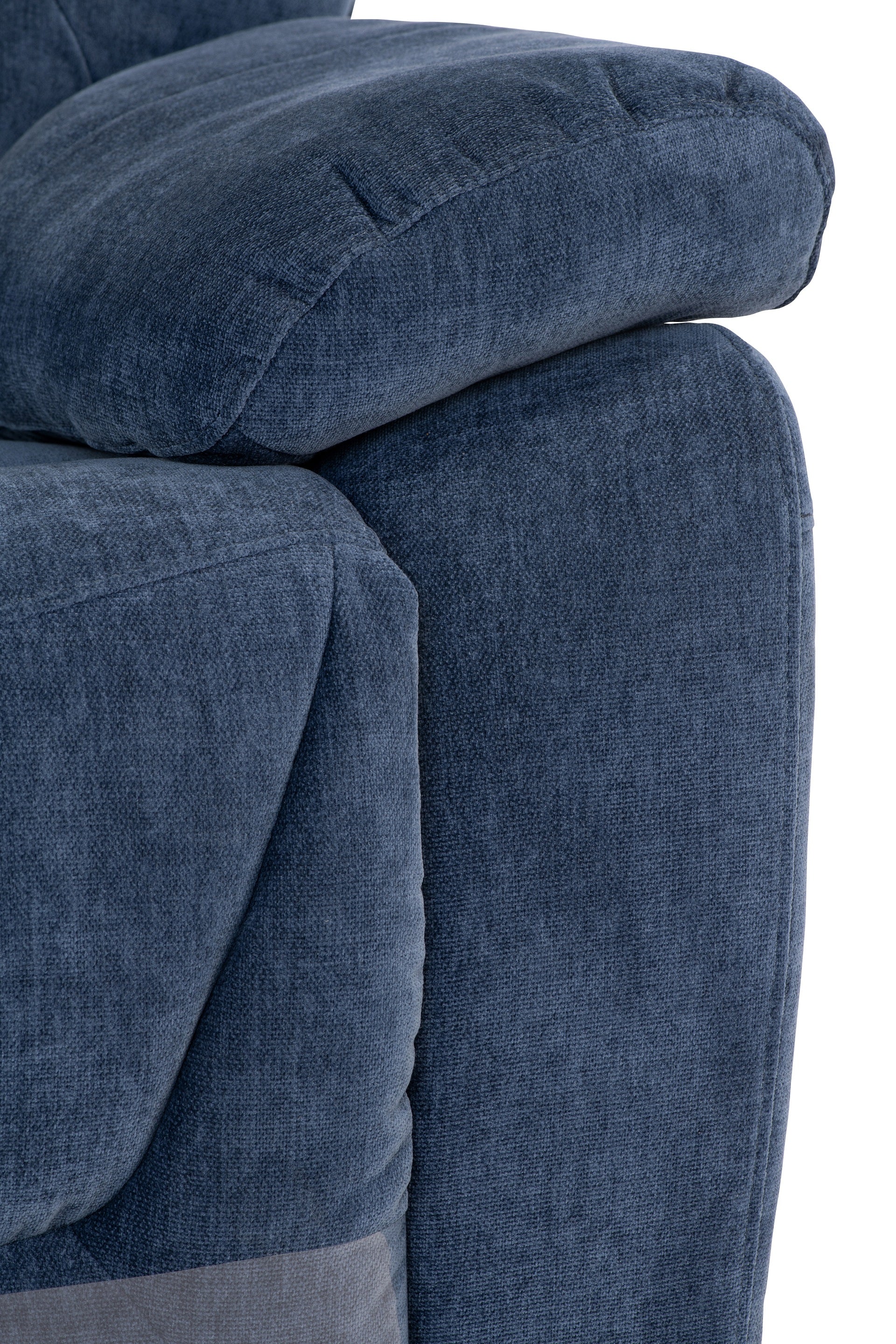 Hanna Fabric Electric 2 Seater Recliner - Blue