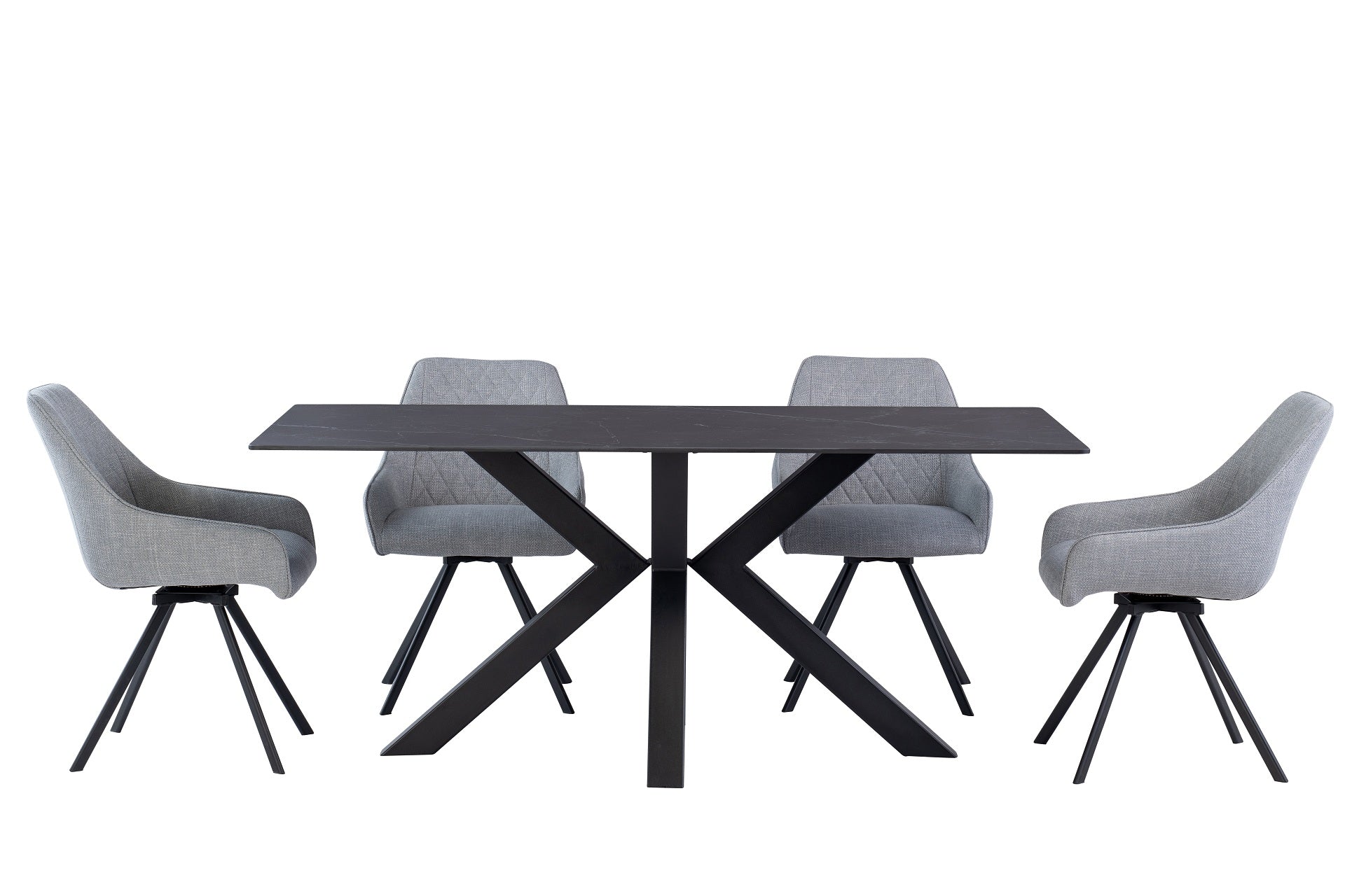 Coral 1.8m Dining Table - Mooney Black