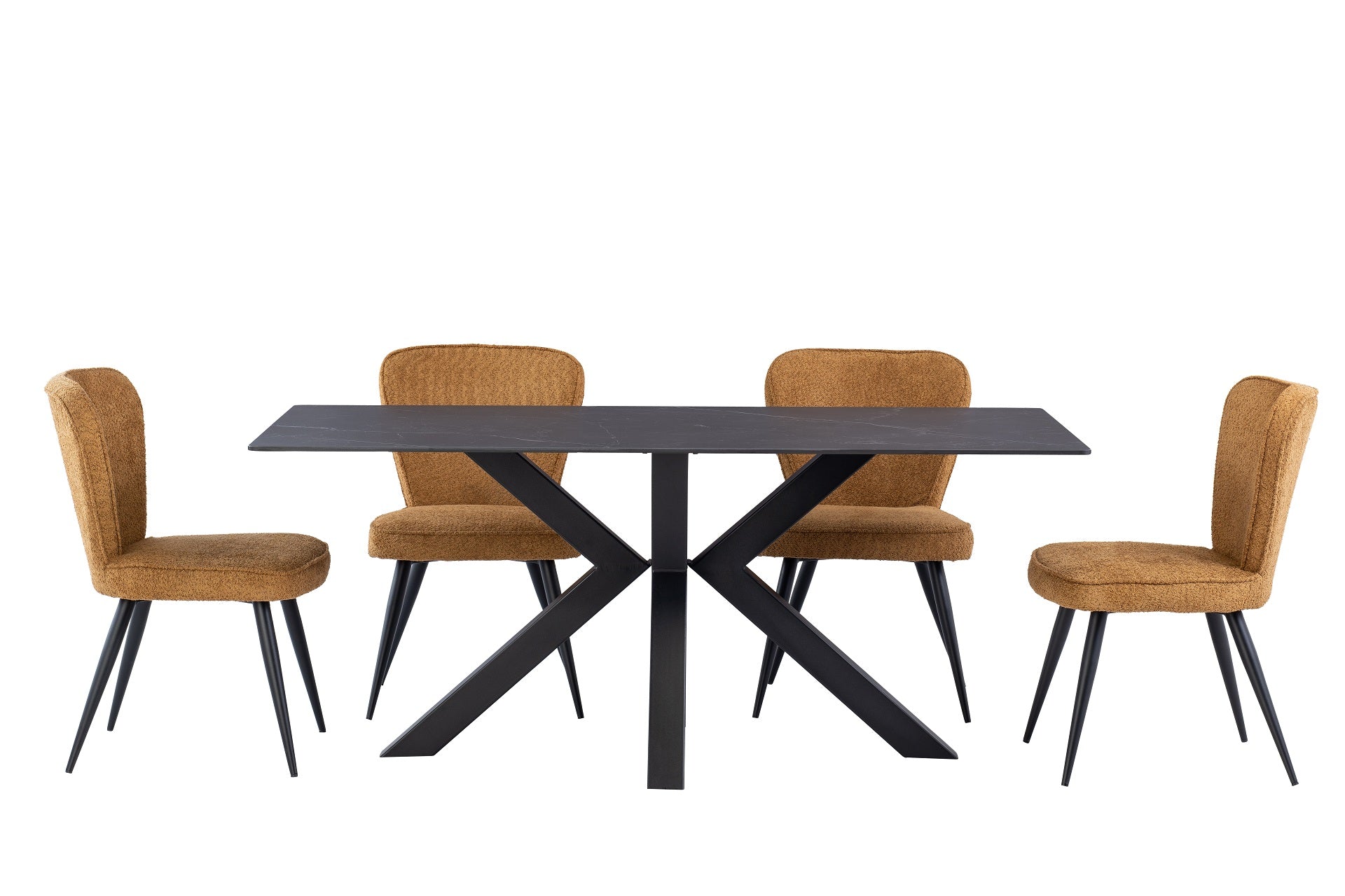 Coral 1.8m Dining Table - Mooney Black