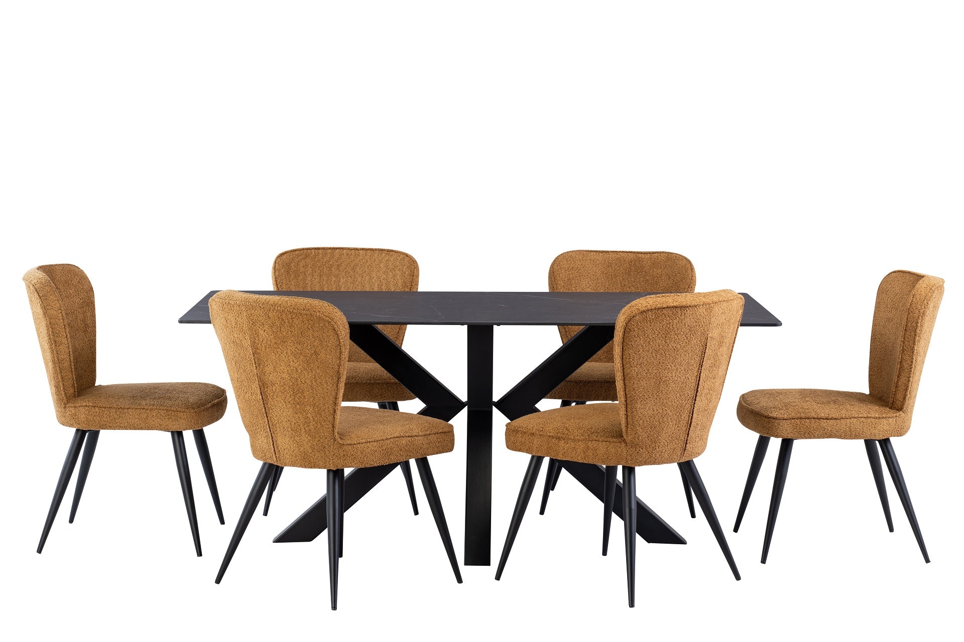 Coral 1.8m Dining Table - Mooney Black