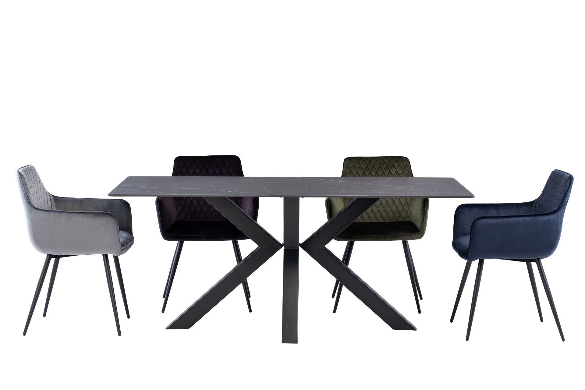 Coral 1.8m Dining Table - Mooney Black