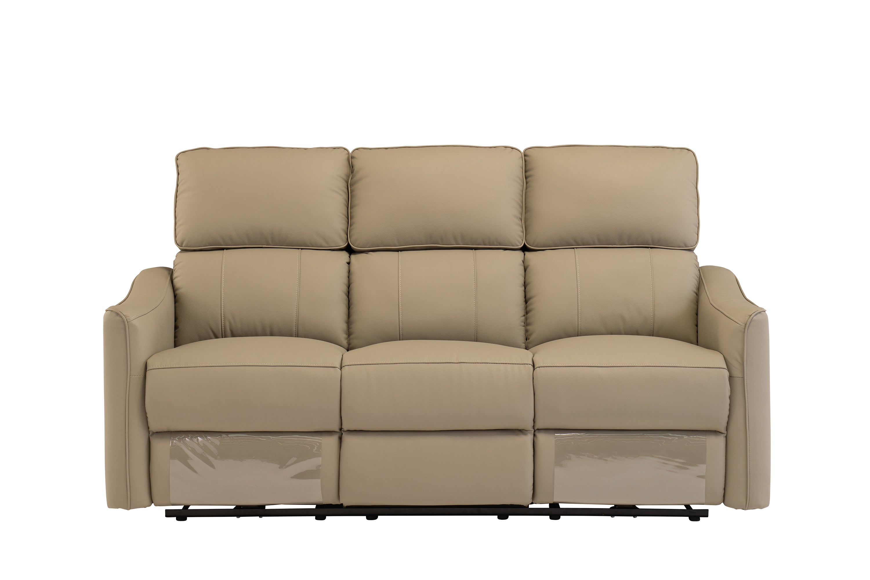 Claudette Leather Electric 3 Seater Recliner