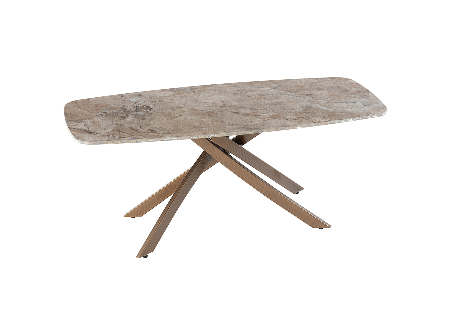 Ada Marble Coffee Table - Brown