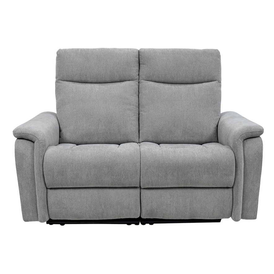  Harrison 2 seater electric reclining sofa in light grey fabric