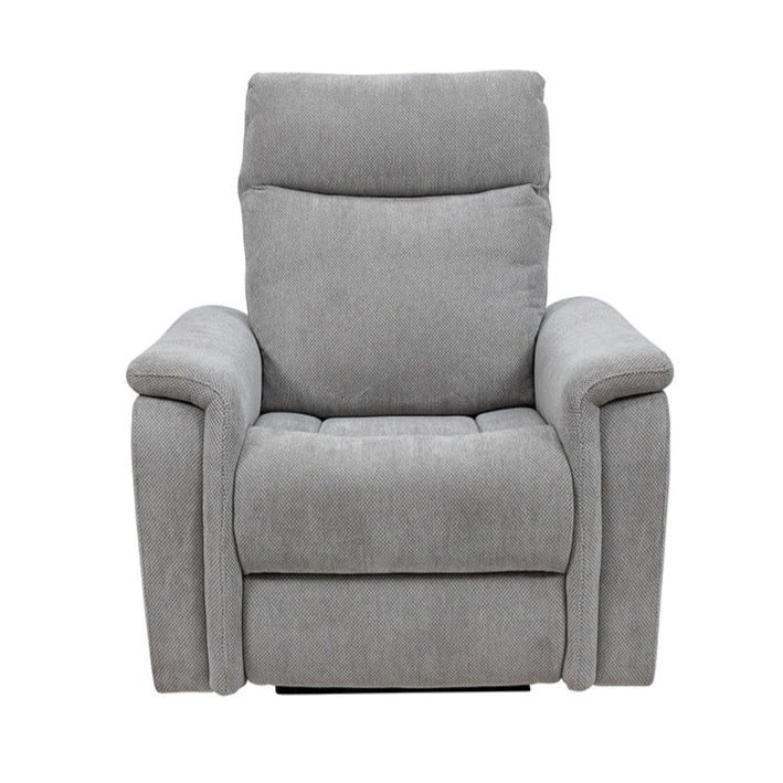  Harrison electric reclining armchair in light grey fabric