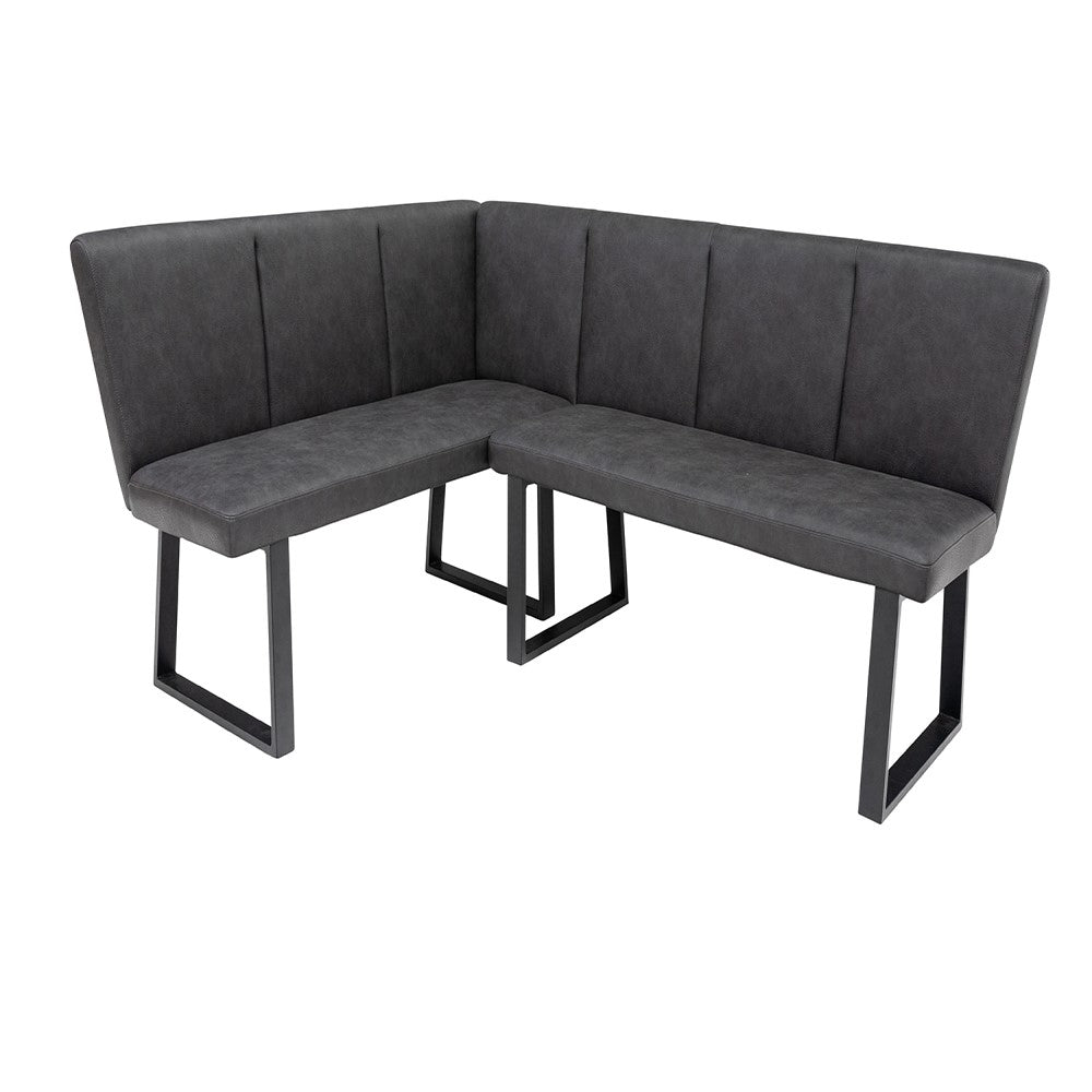 Jacob corner bench showing interchangeable design