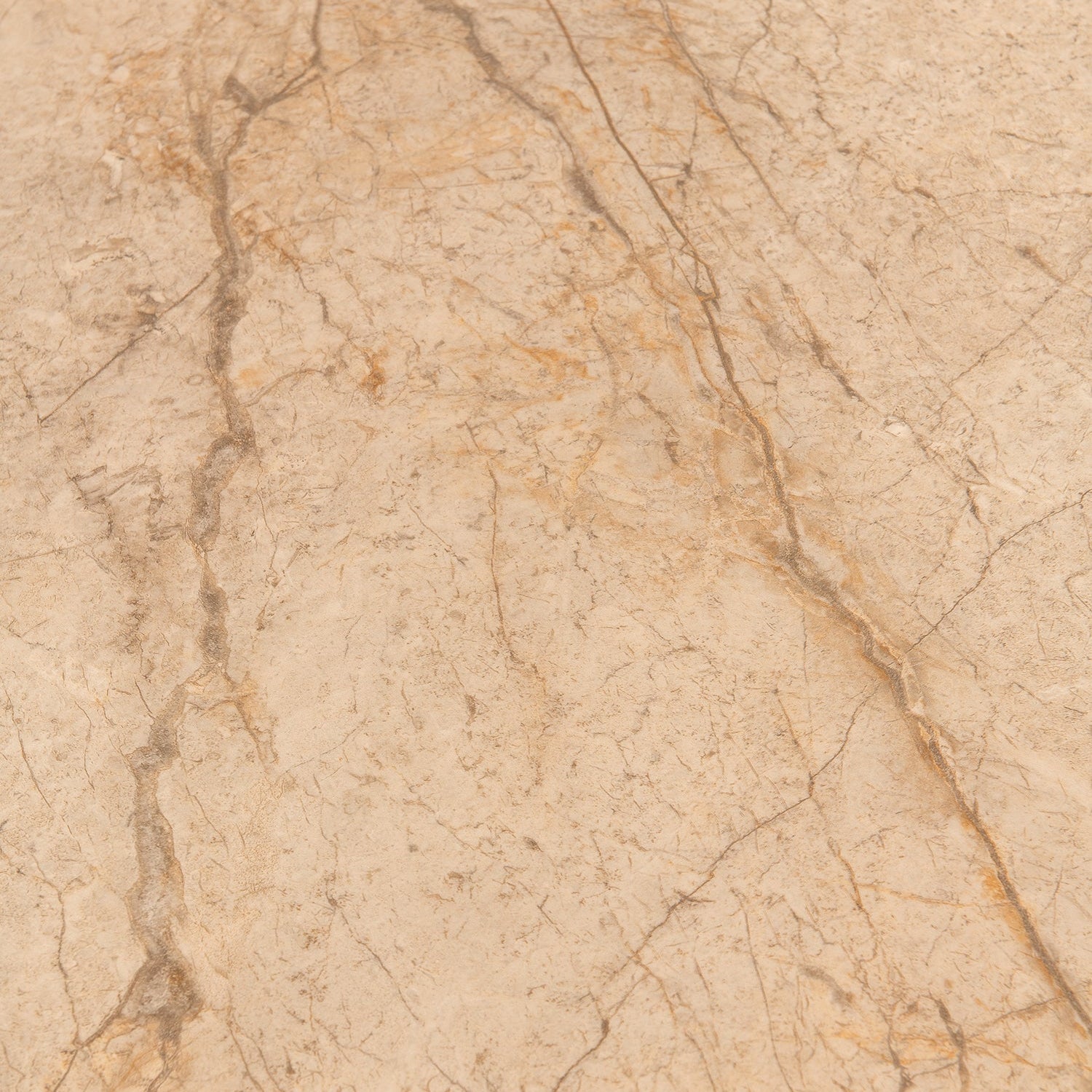 Textured ivory sintered stone tabletop close-up 