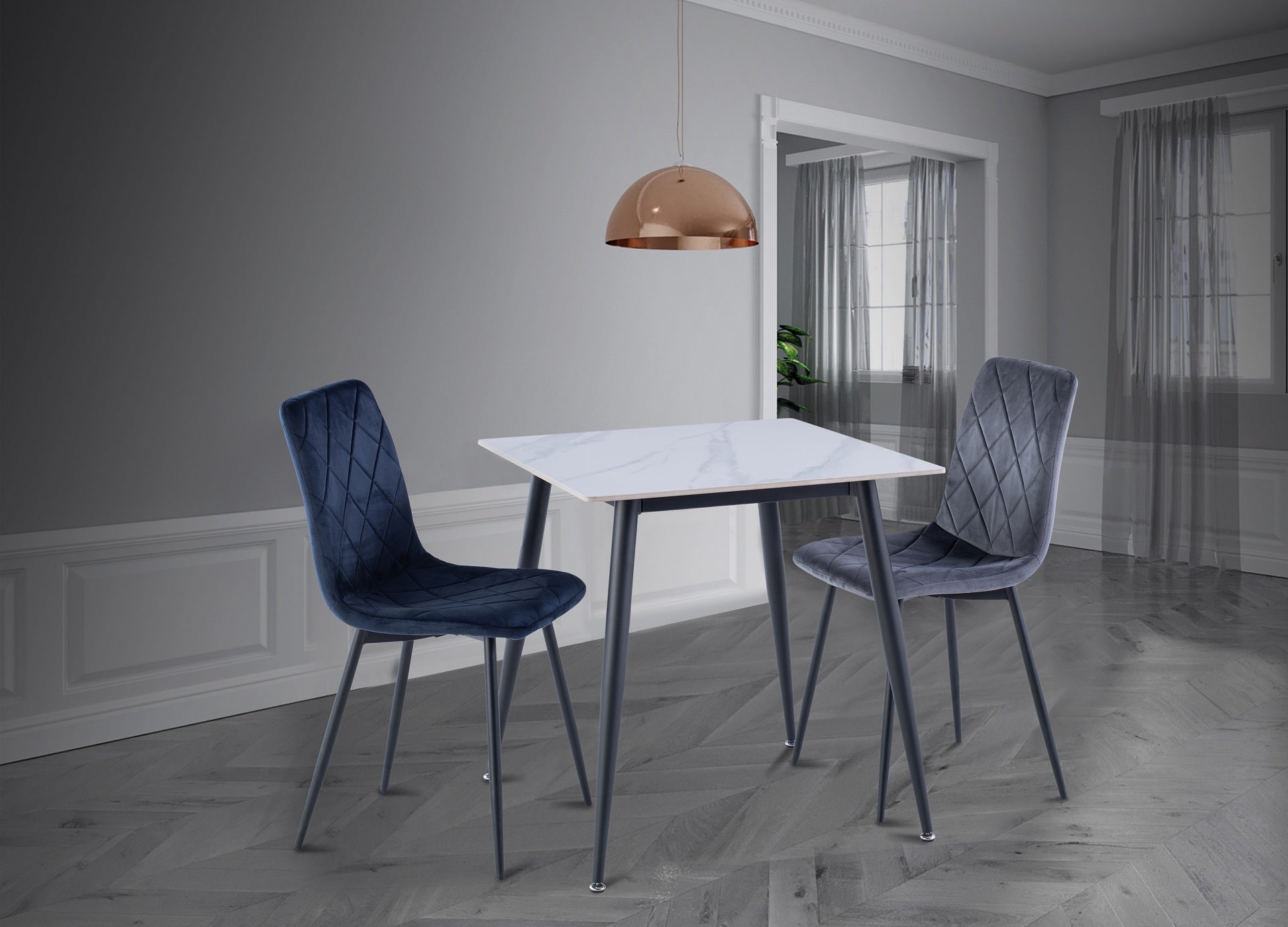 Laval 0.75m Square Dining Table