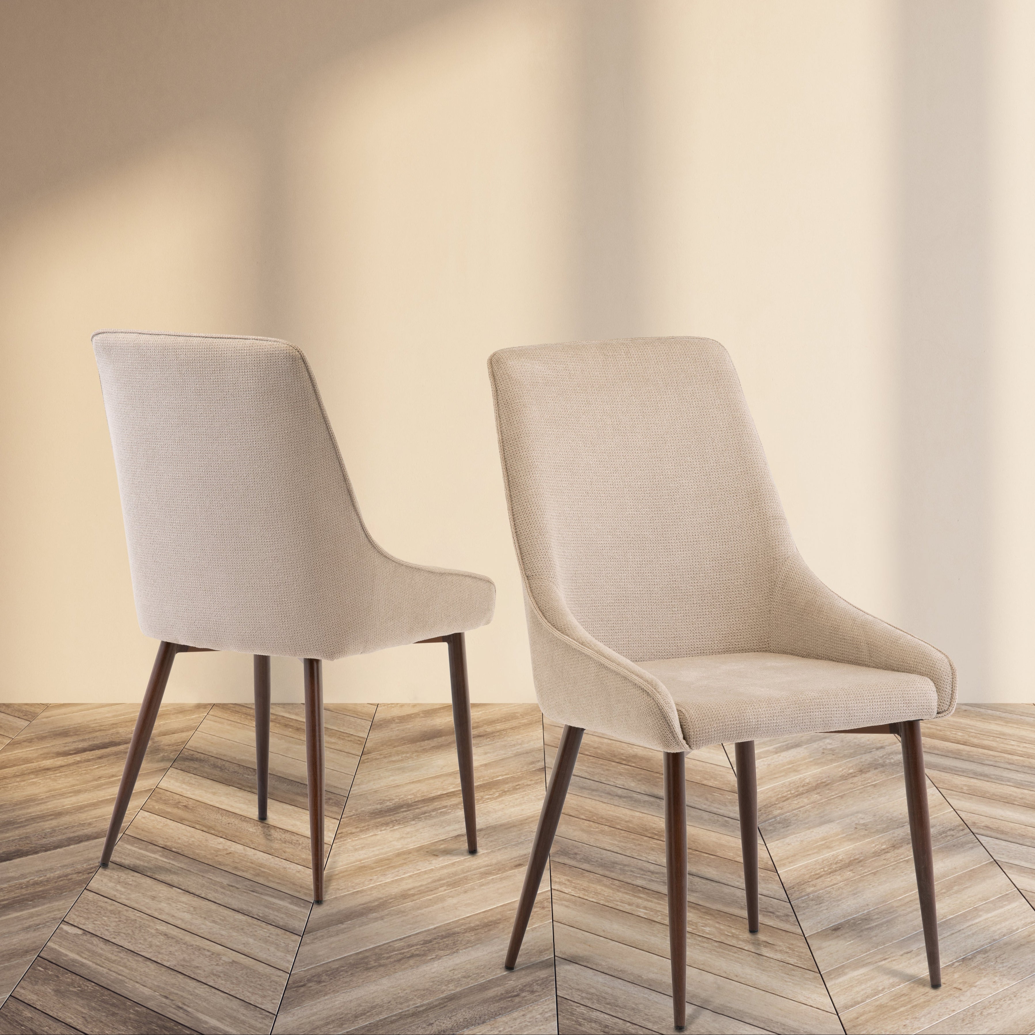 Lee dining chair styled with a modern dining table