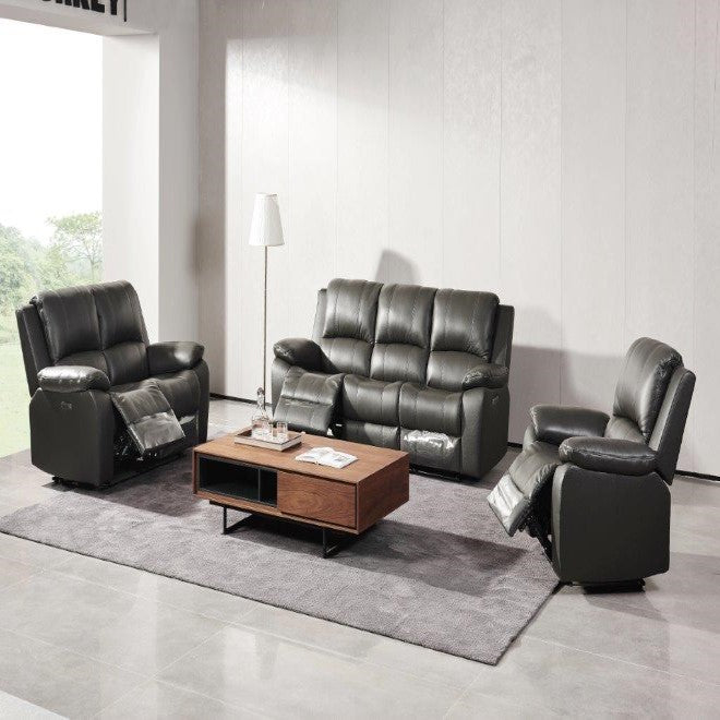 Pauline reclining sofa with USB port and lumbar support
