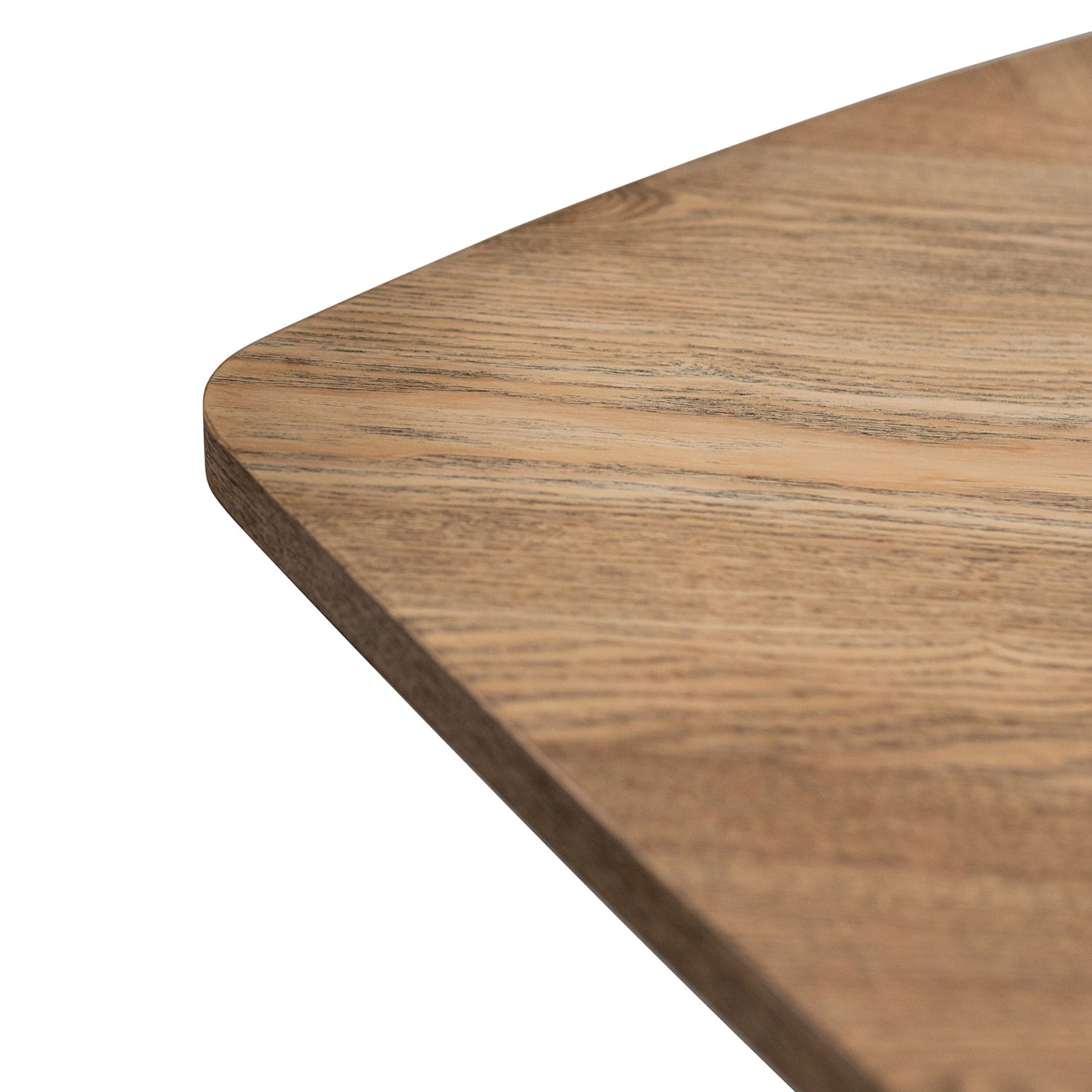 close up of symmetrical inlay design on Rory oak dining table