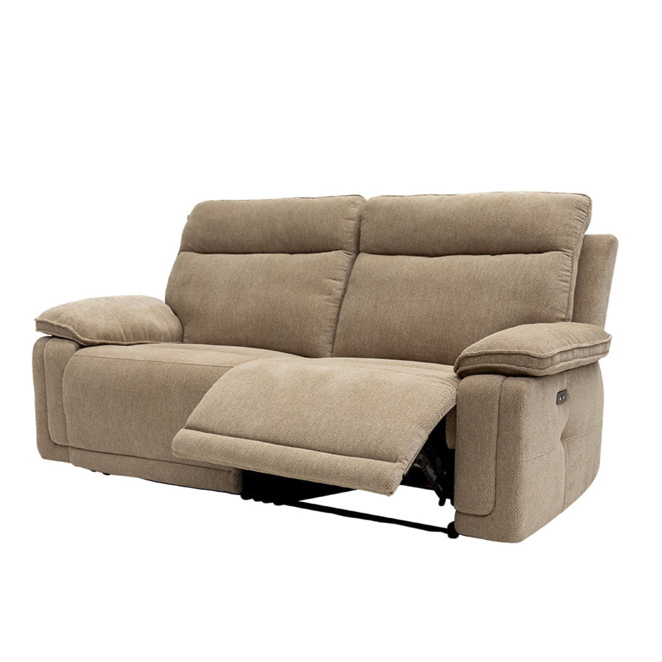Liam 3 seater electric recliner sofa in soft-touch premium fabric