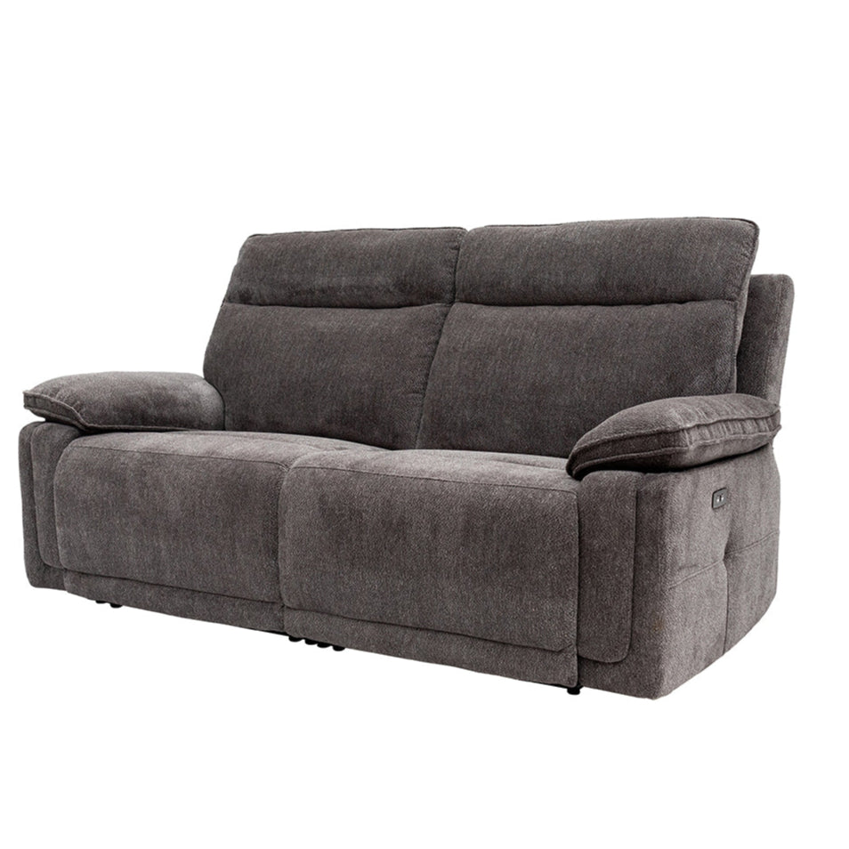 Liam 3 seater electric recliner sofa in soft-touch premium fabric