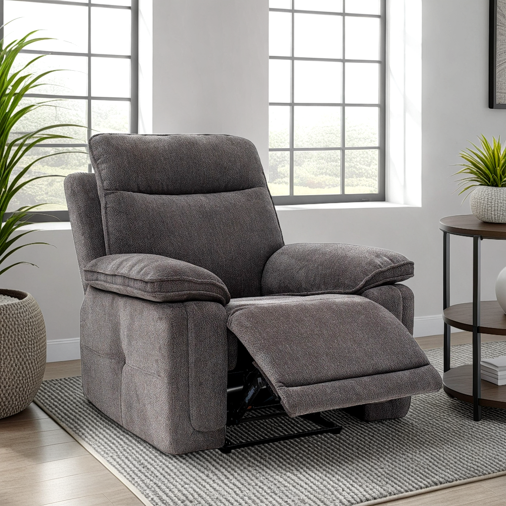 Liam electric recliner sofa in soft-touch premium fabric