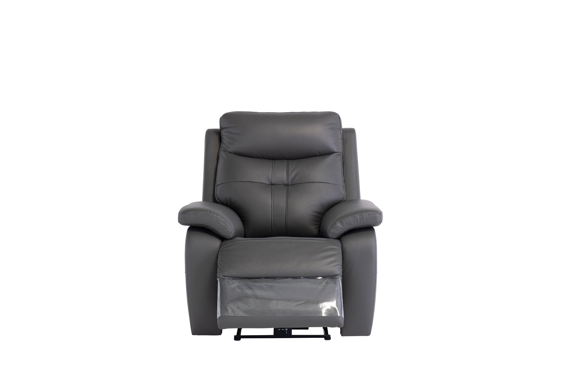 Sonia Leather Electric Recliner - Charcoal