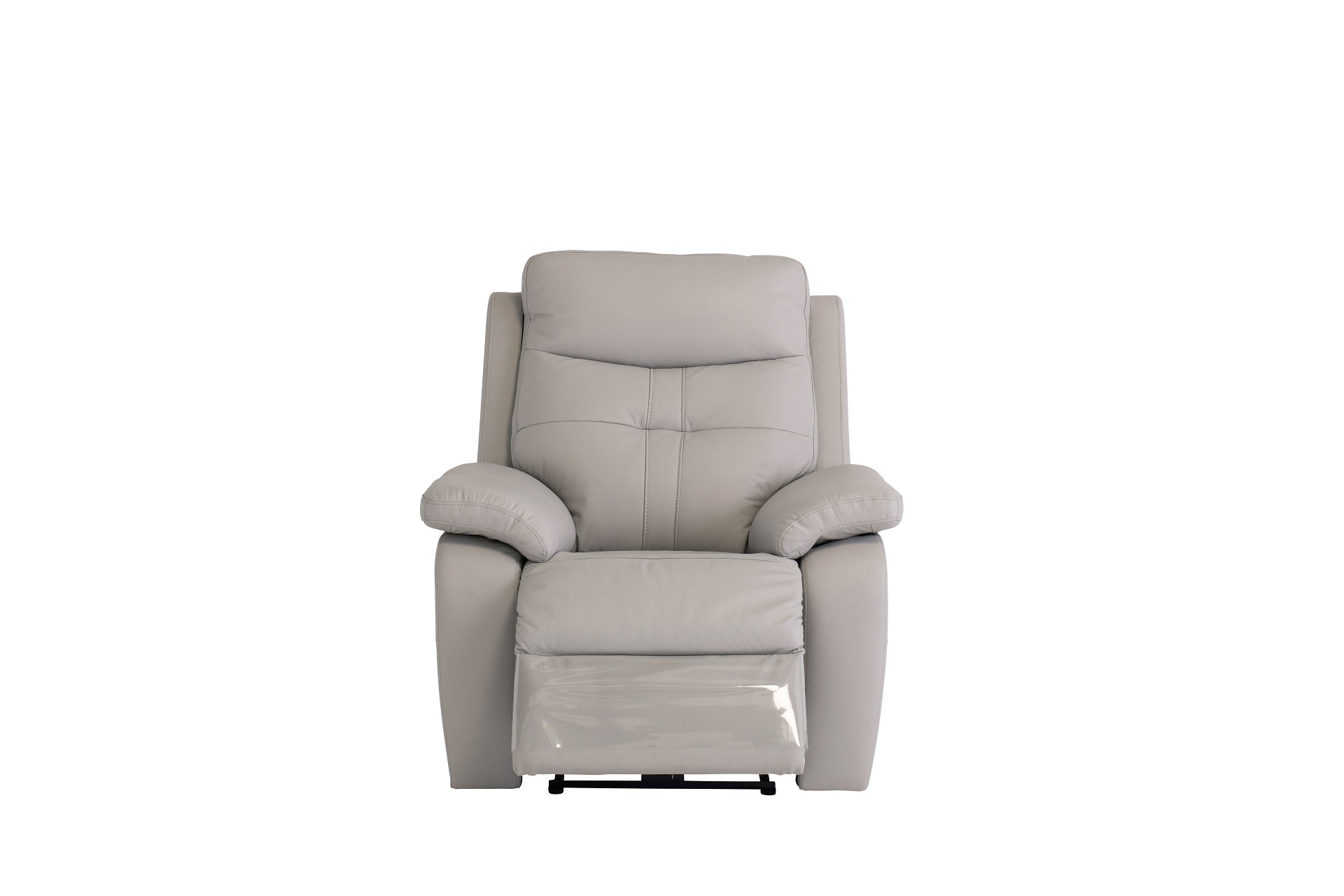 Sonia Leather Electric Recliner - Light Grey
