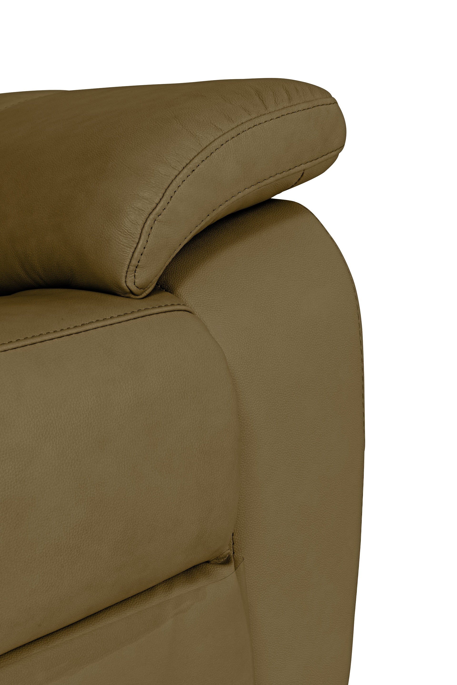 Sonia Leather Electric 2 Seater Recliner - Brown